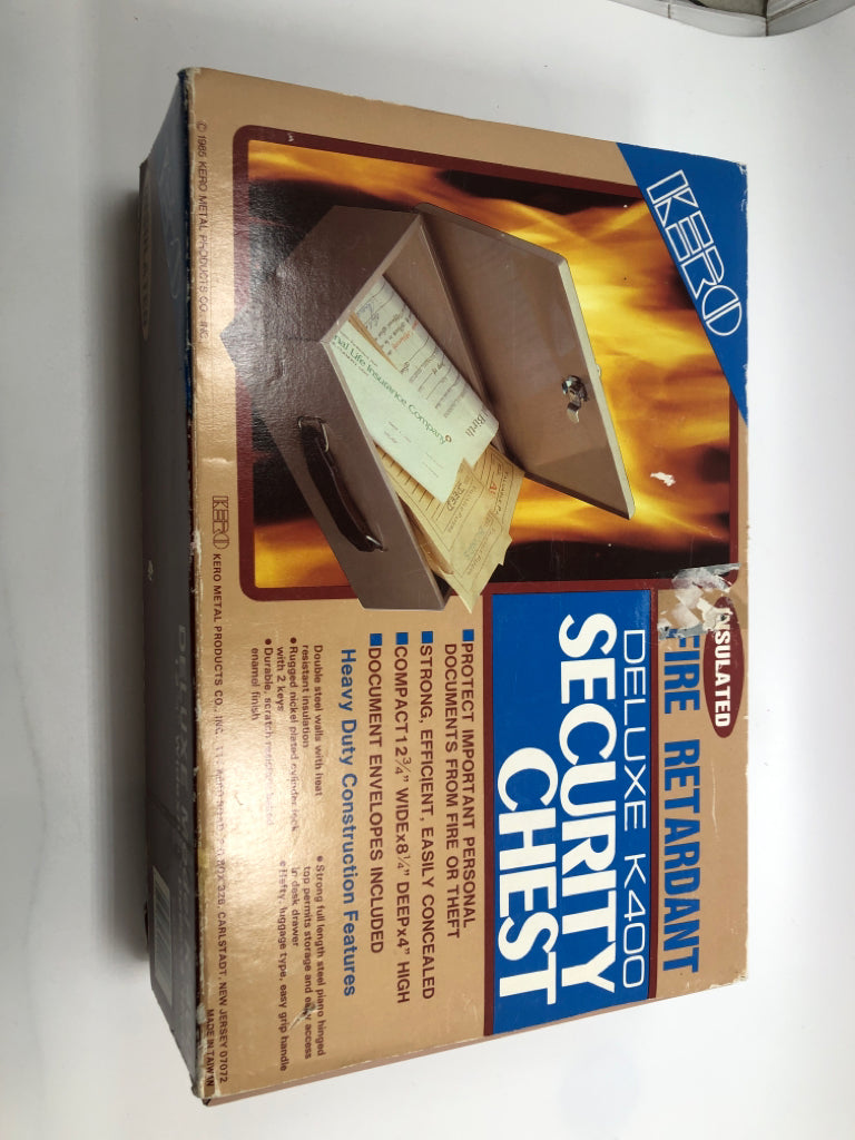 NIB DELUXE SECURITY CHEST.