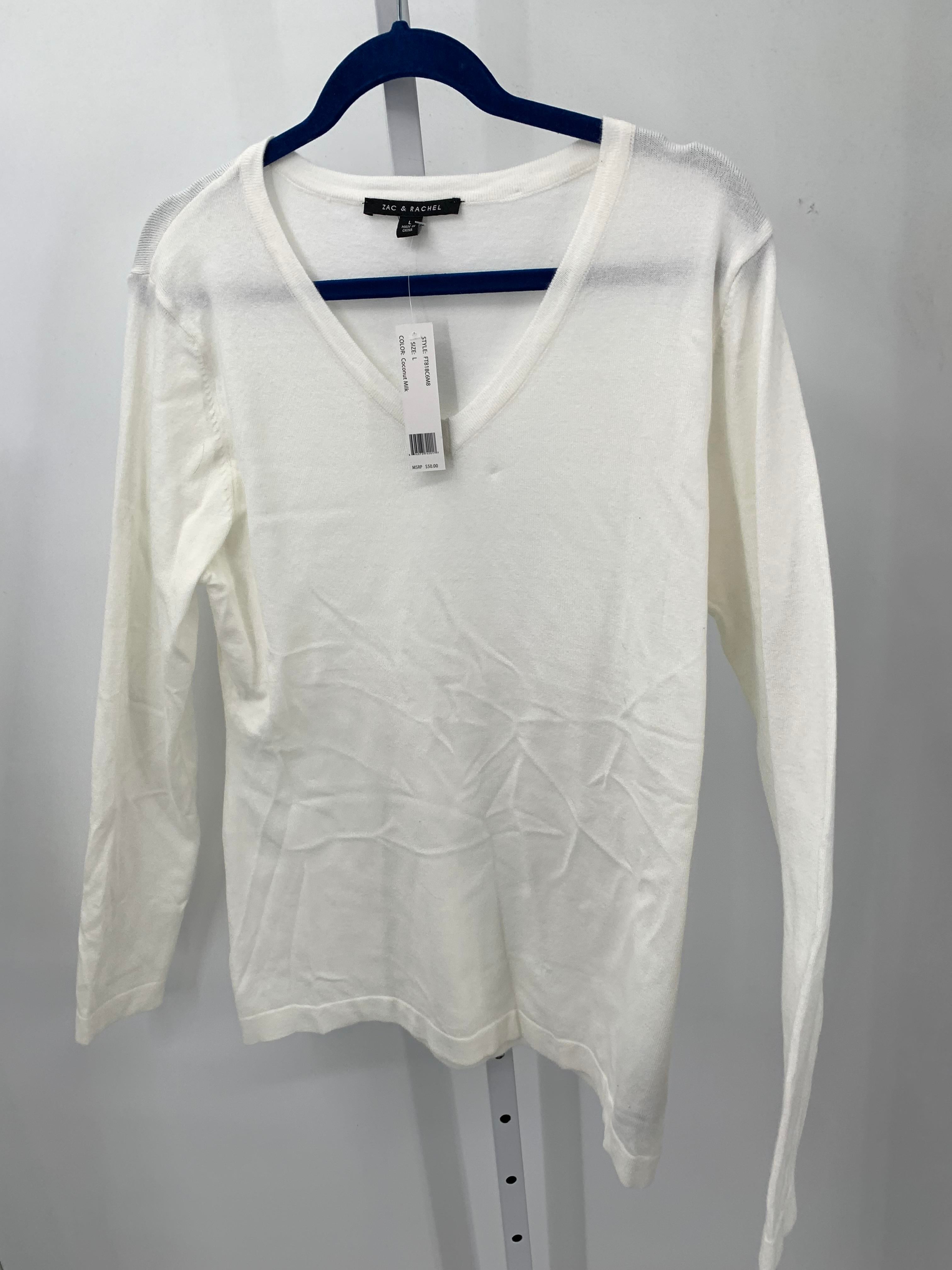 Zac & Rachel Size Large Misses Long Slv Sweater