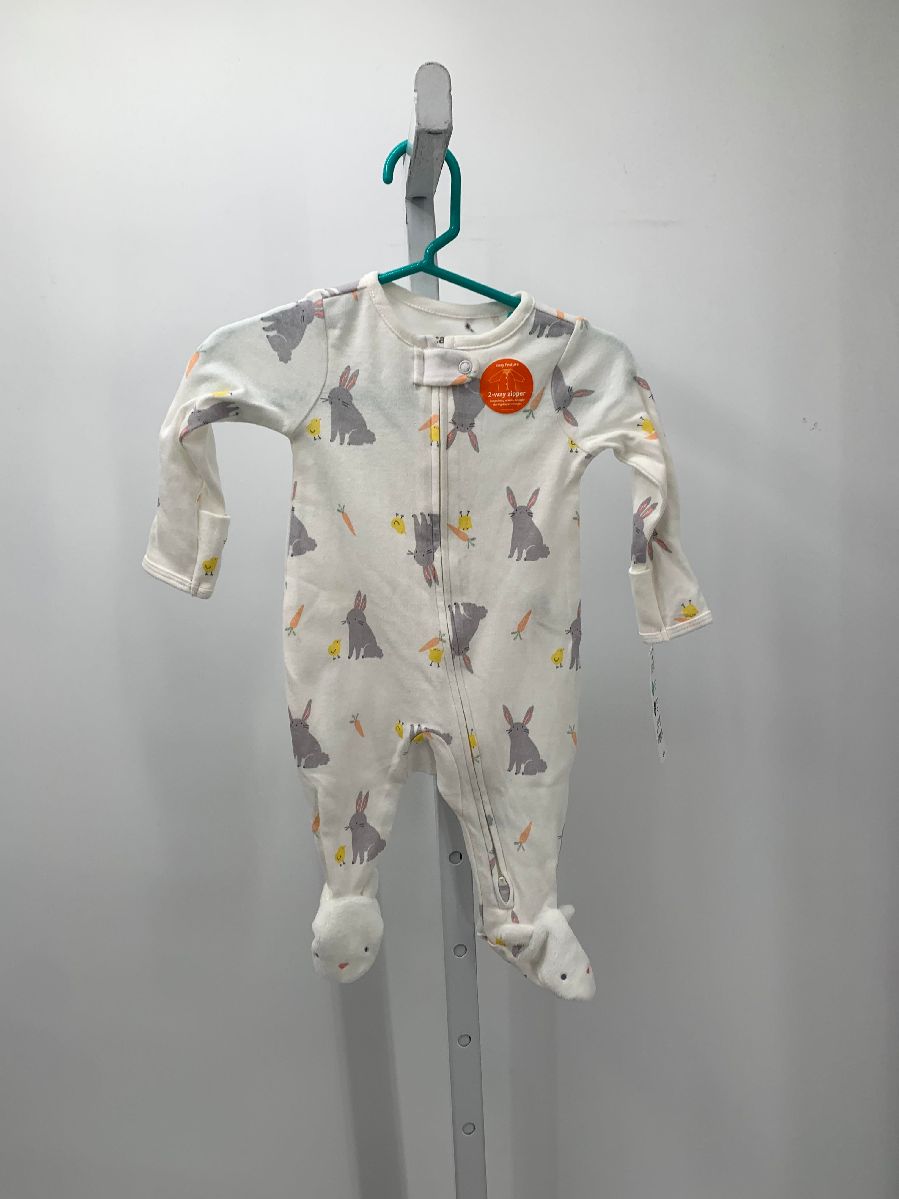 NEW LONG SLV ROMPER BUNNIES AND CHICKS