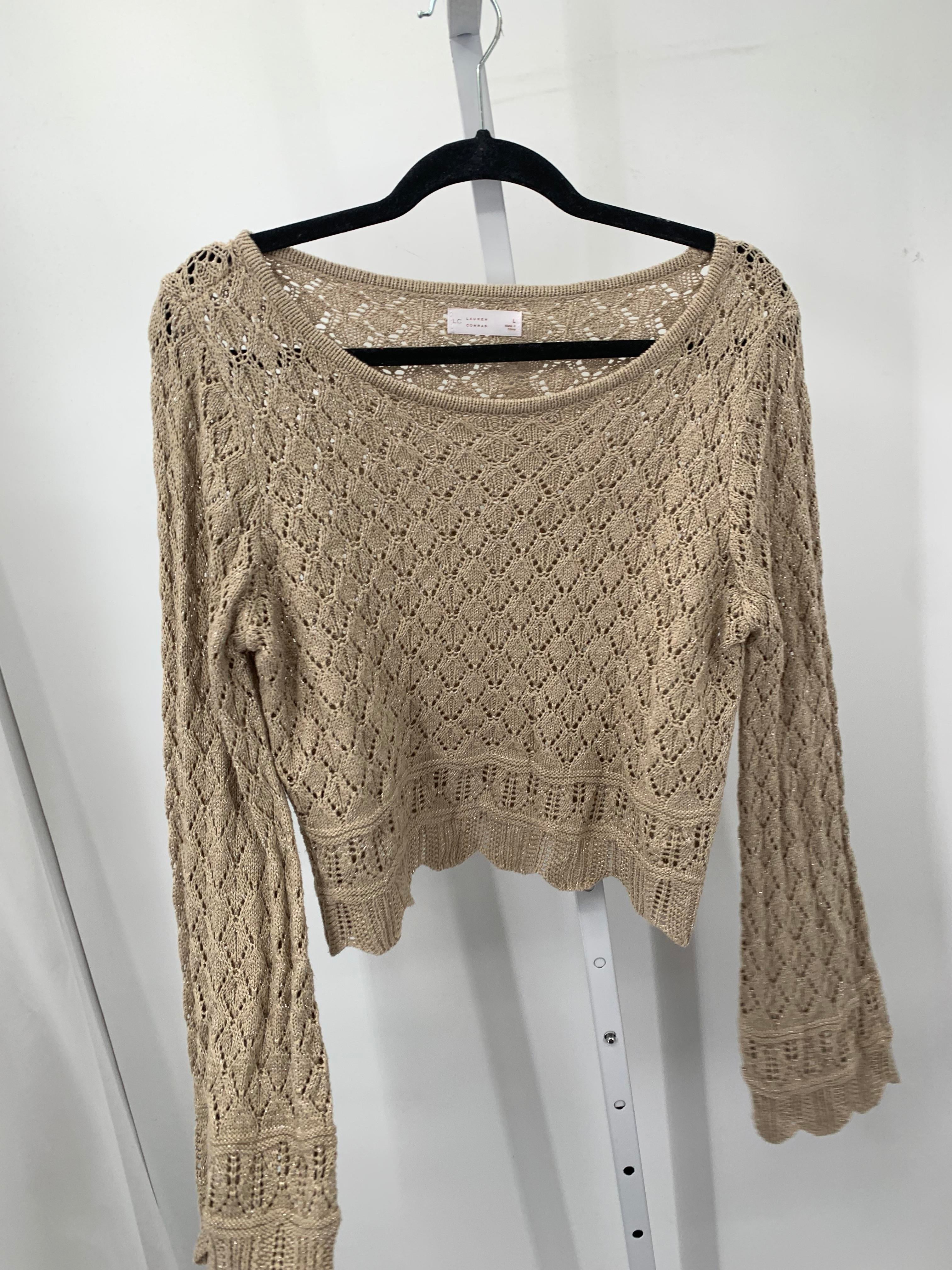Lauren Conrad Size Large Misses Long Slv Sweater