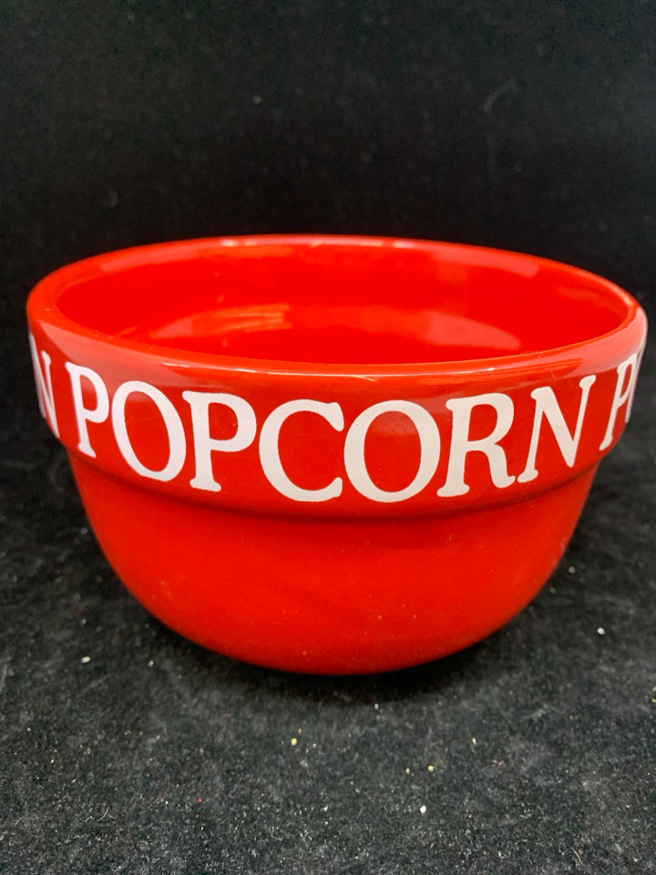 RED POPCORN BOWL.