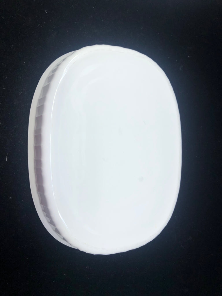 CORNING WARE OVAL WHITE SERVING DISH.