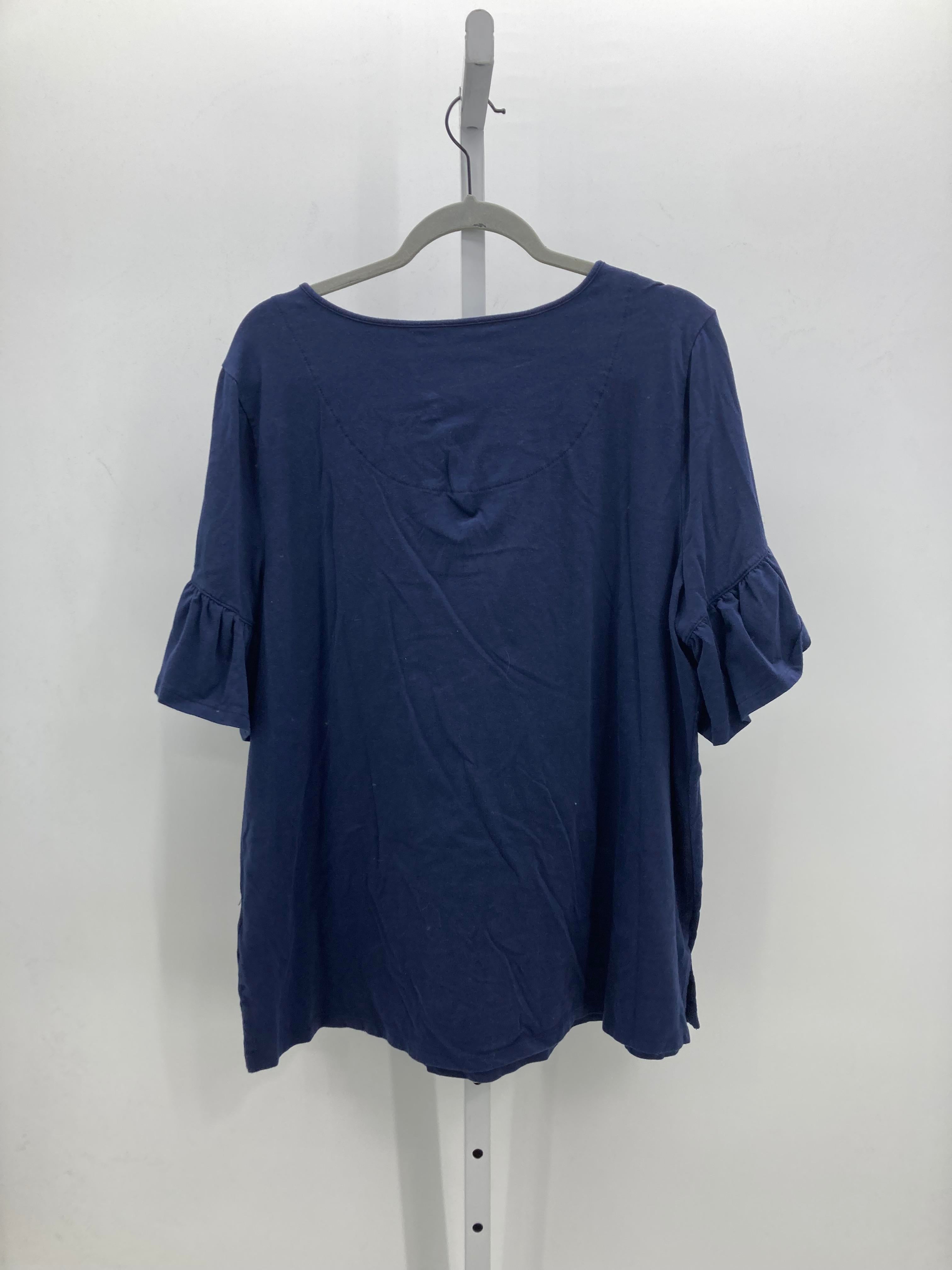 d & co. Size Extra Large Misses Short Sleeve Shirt