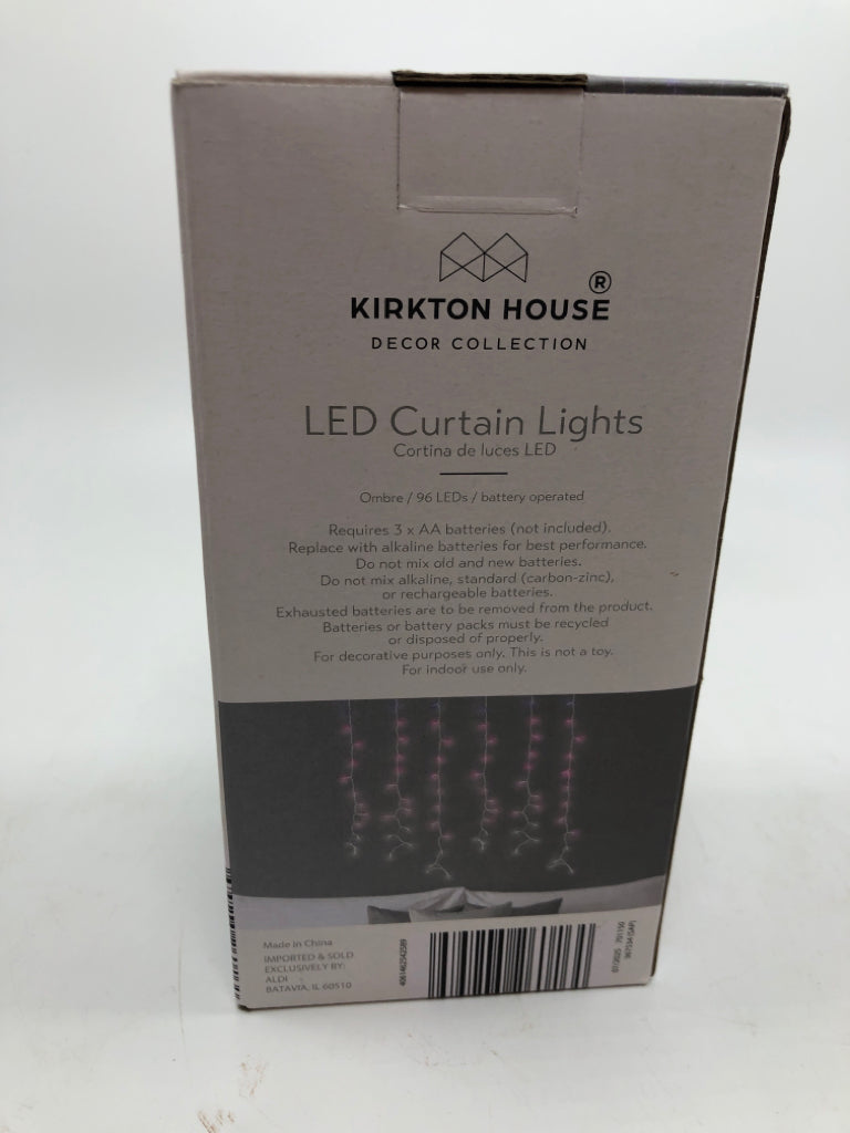 NIB LED CURTAIN LIGHTS.