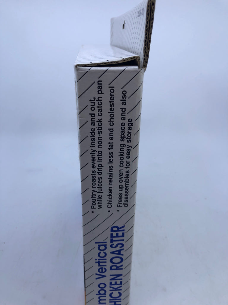 NIB JUMBO NON-STICK VERTICAL CHICKEN ROASTER