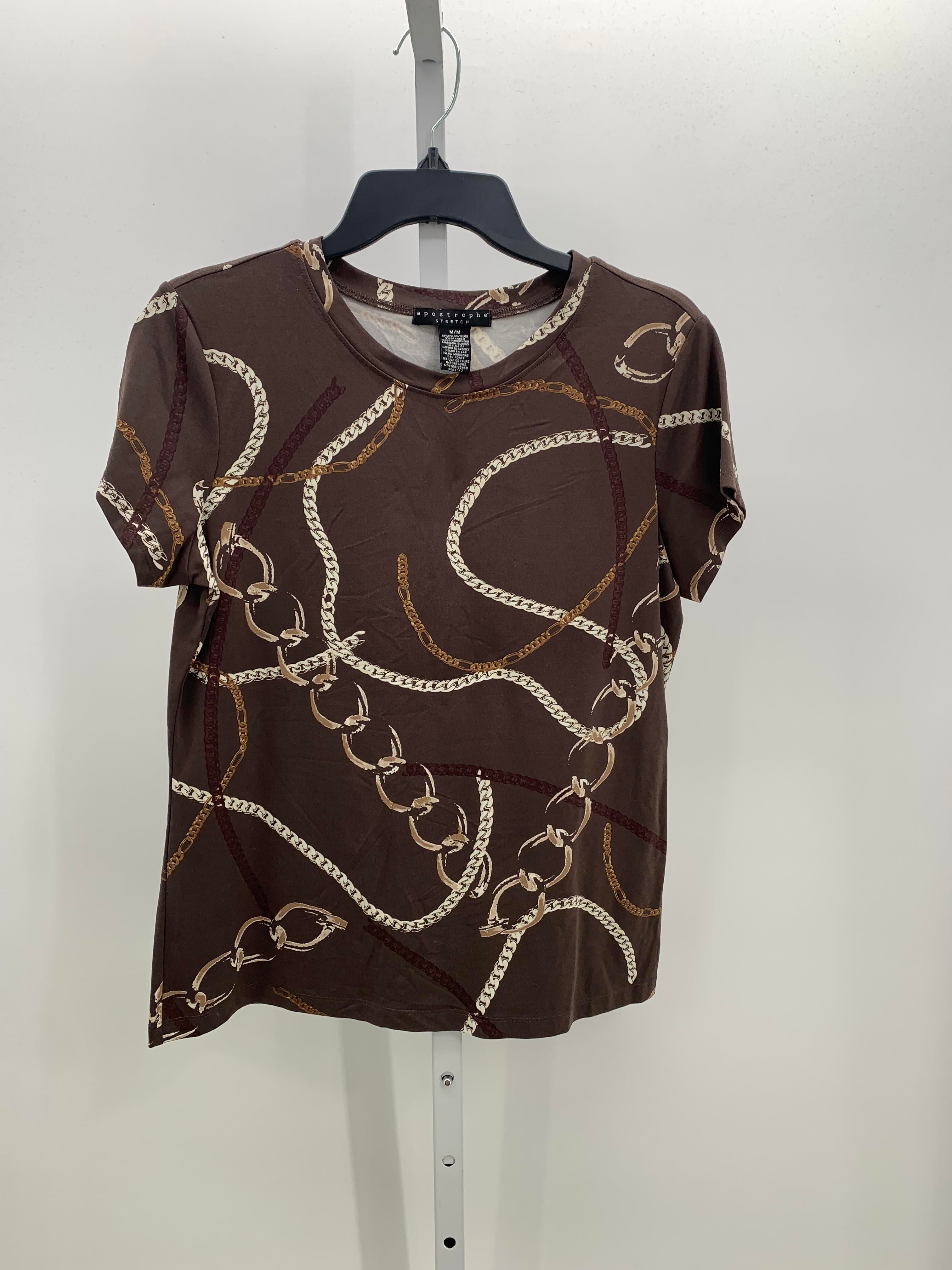 Apostrophe Size Medium Misses Short Sleeve Shirt