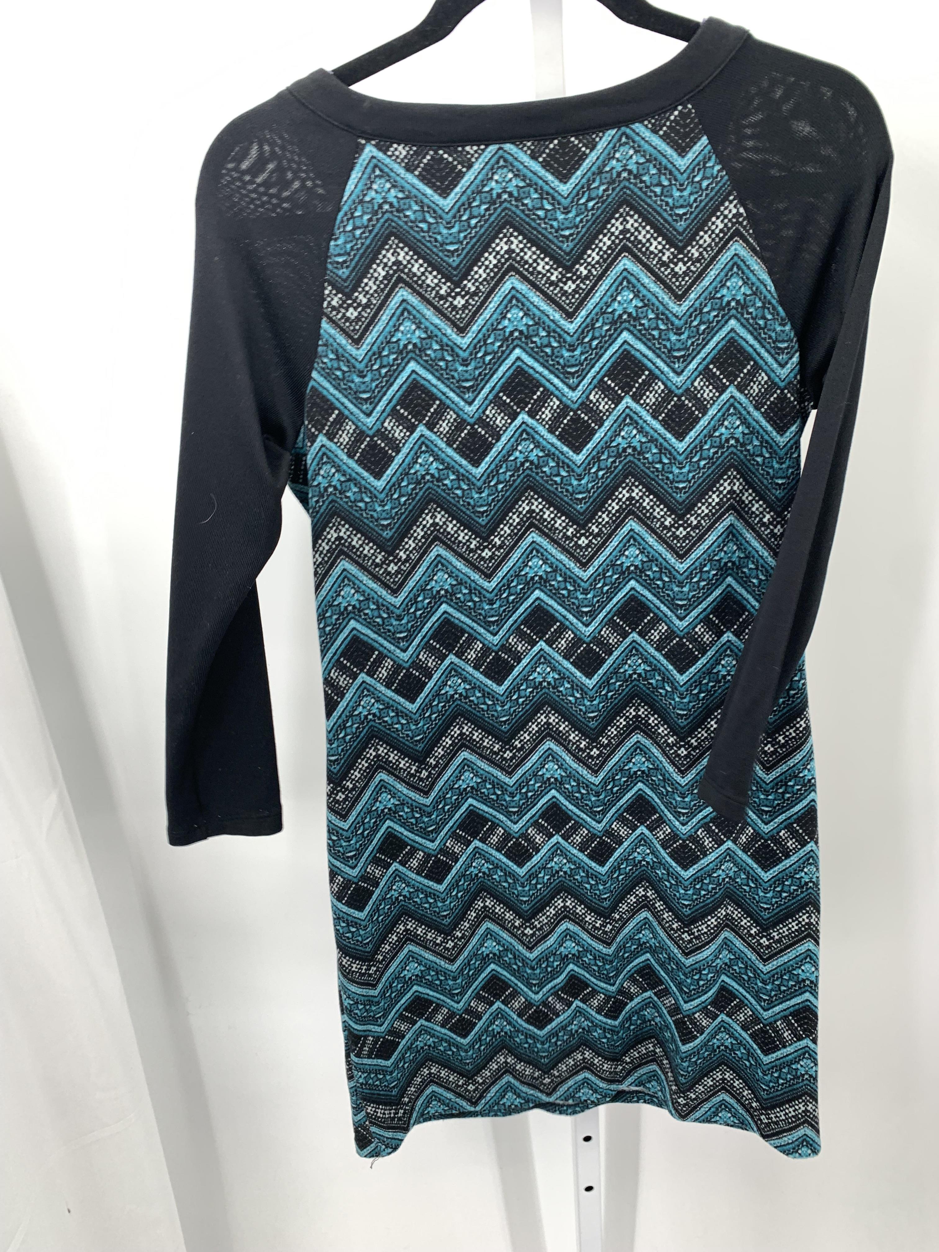 Three Pink Hearts Size Large Juniors Long Sleeve Dress