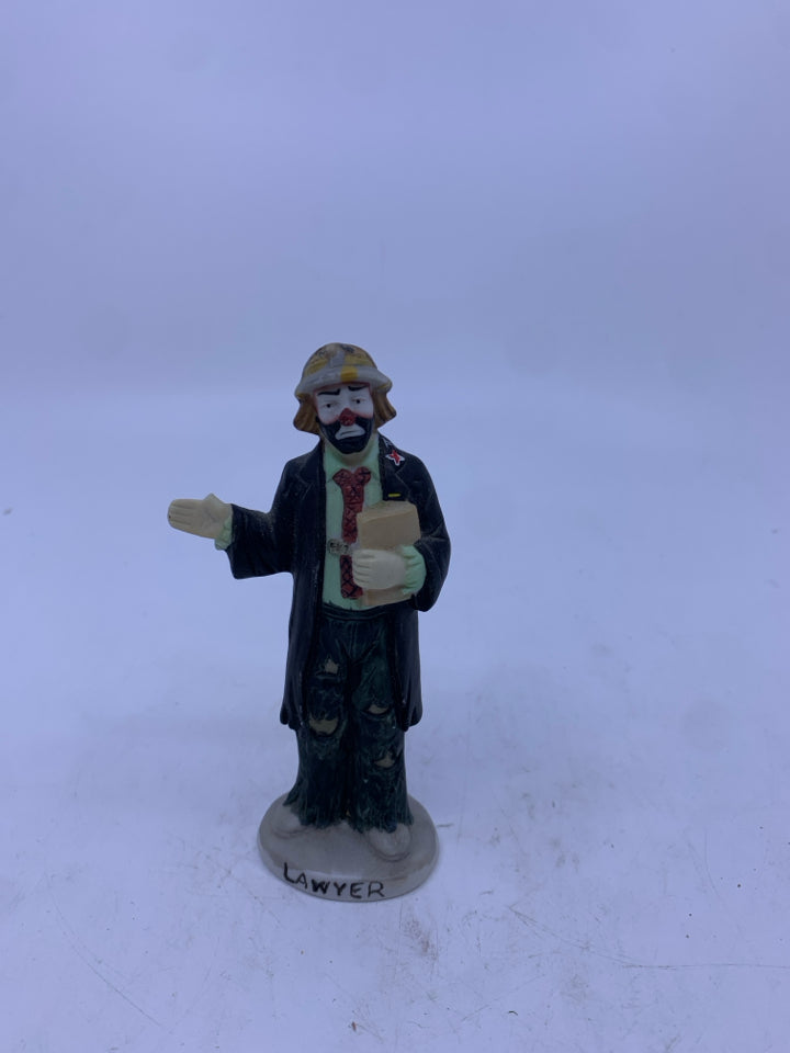 SAD CLOWN IN BLACK CLOTHES- EMMET KELLY.