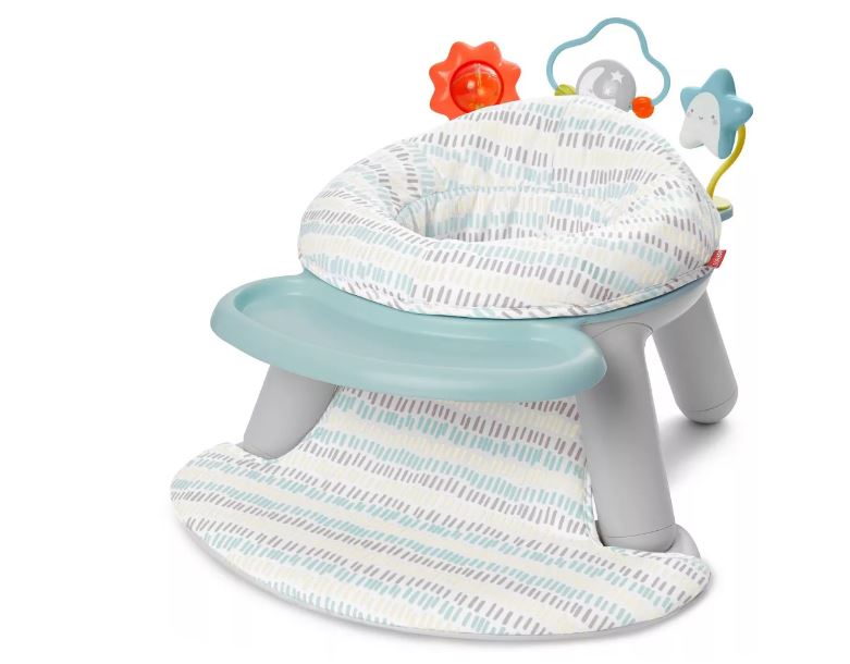 Skip Hop Baby Seat Silver Lining 2-in-1 Sit-up Chair & Activity Floor Seat