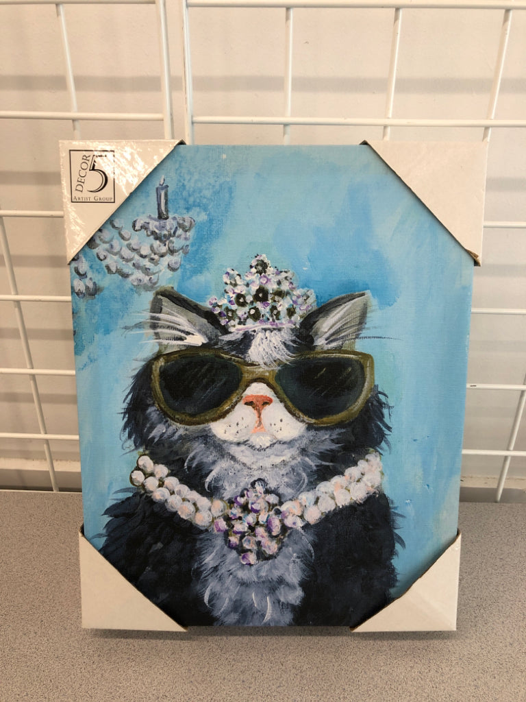 FANCY CAT CANVAS.