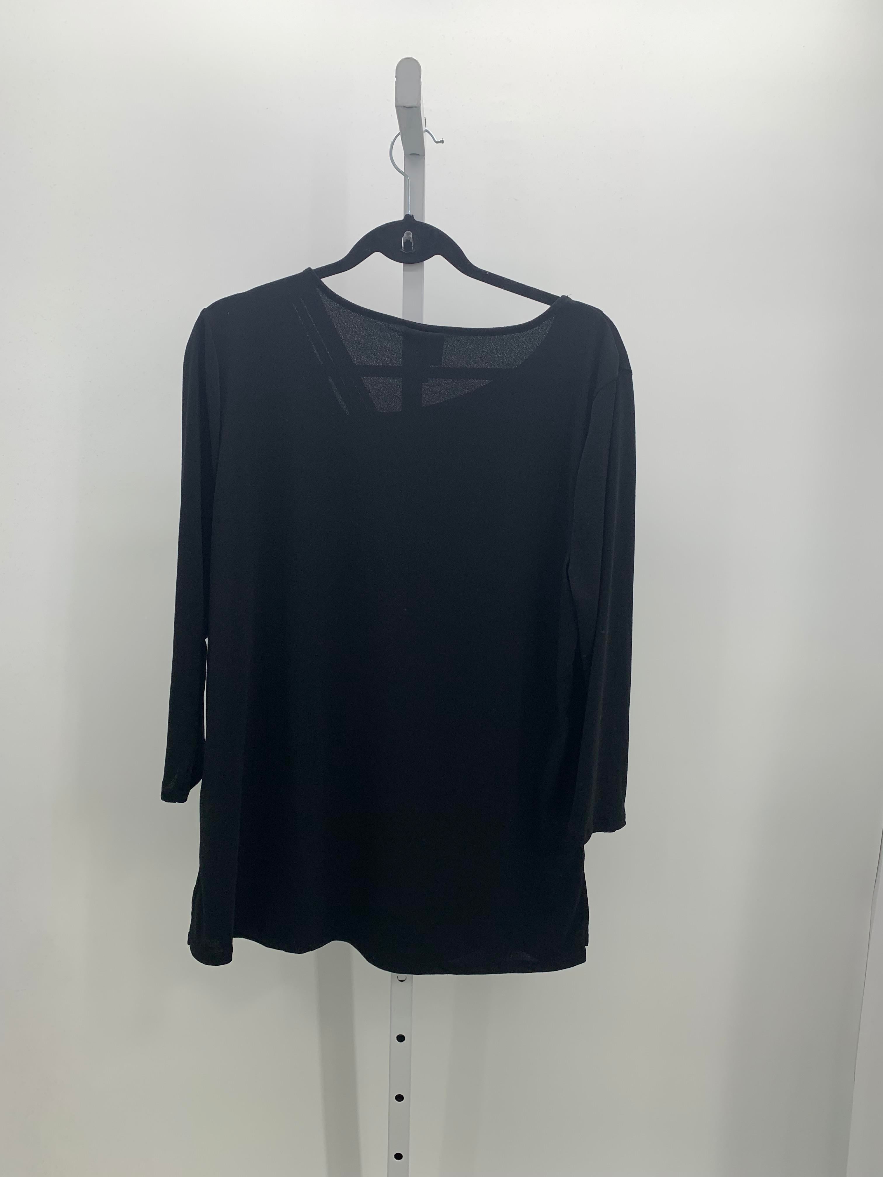 JM Collection Size Large Misses 3/4 Sleeve Shirt