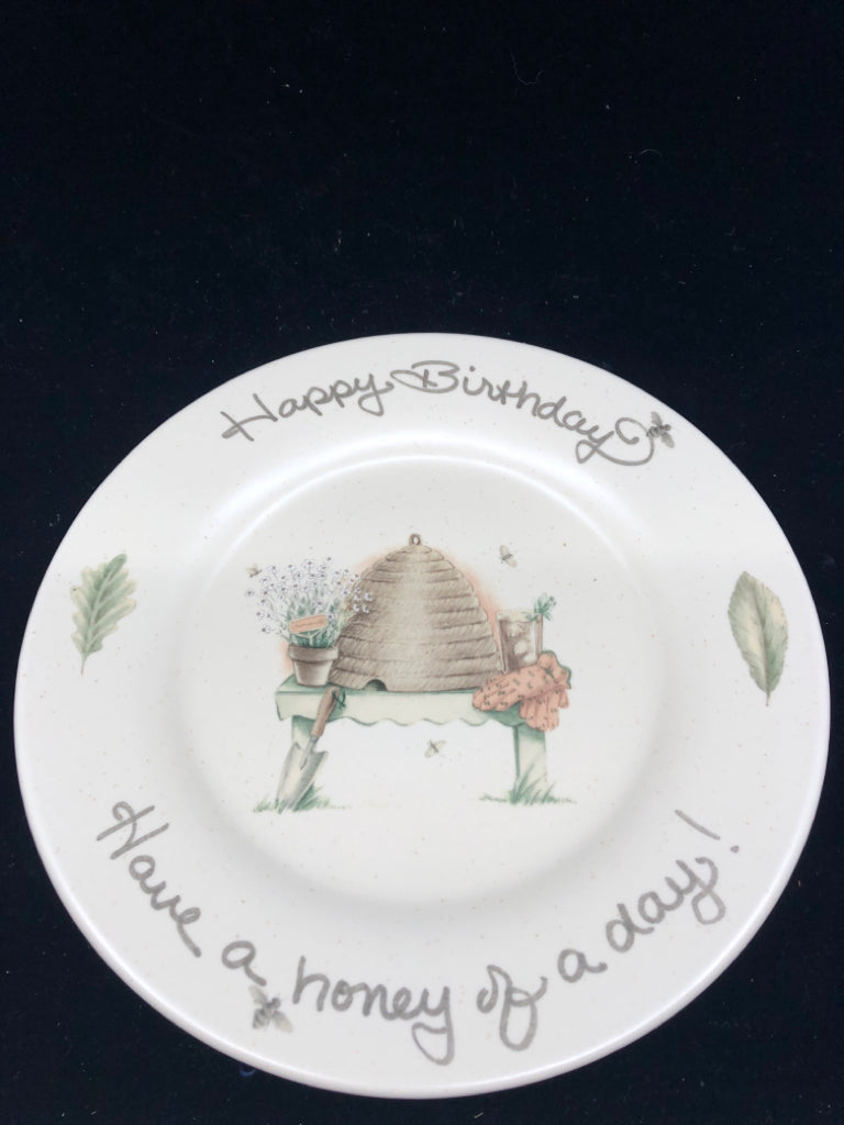 PFALTZGRAFF NATUREWOOD BIRTHDAY PLATE.