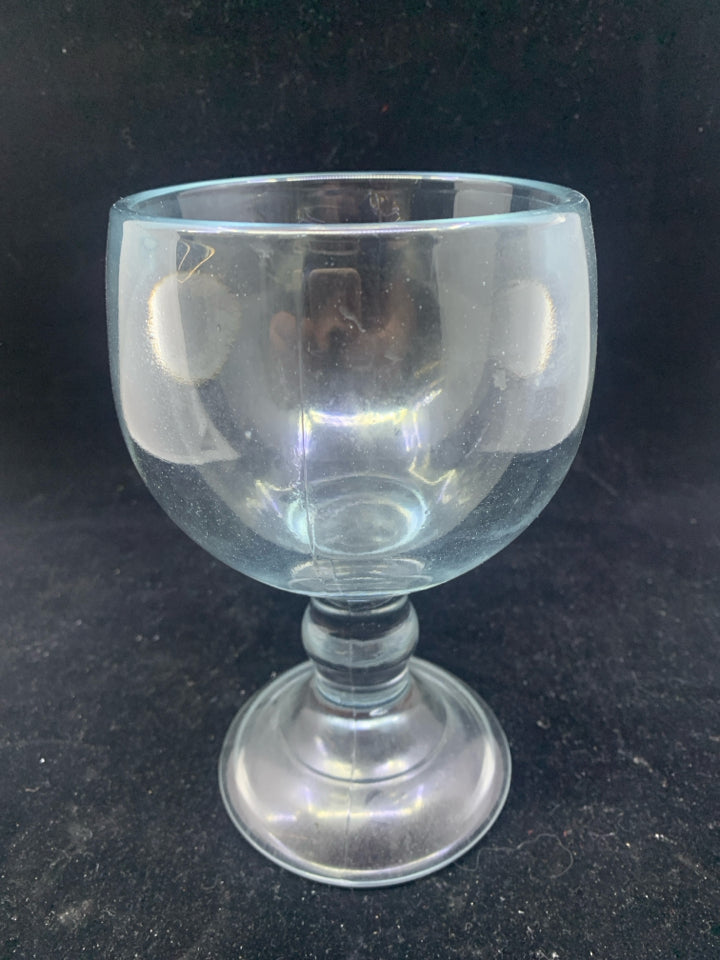 THICK GLASS GOBLET/CANDY DISH.