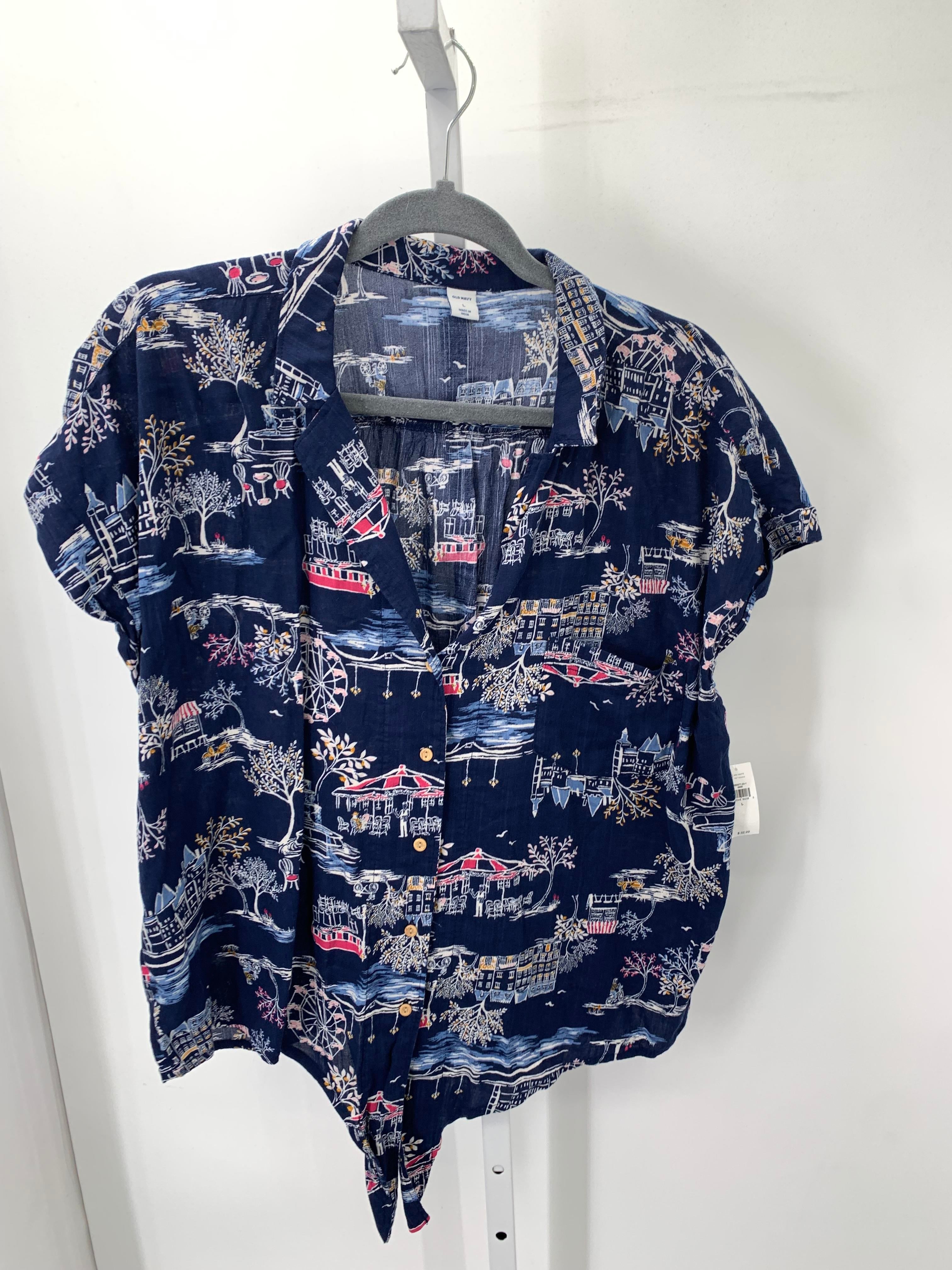 Old Navy Size Large Misses Short Sleeve Shirt