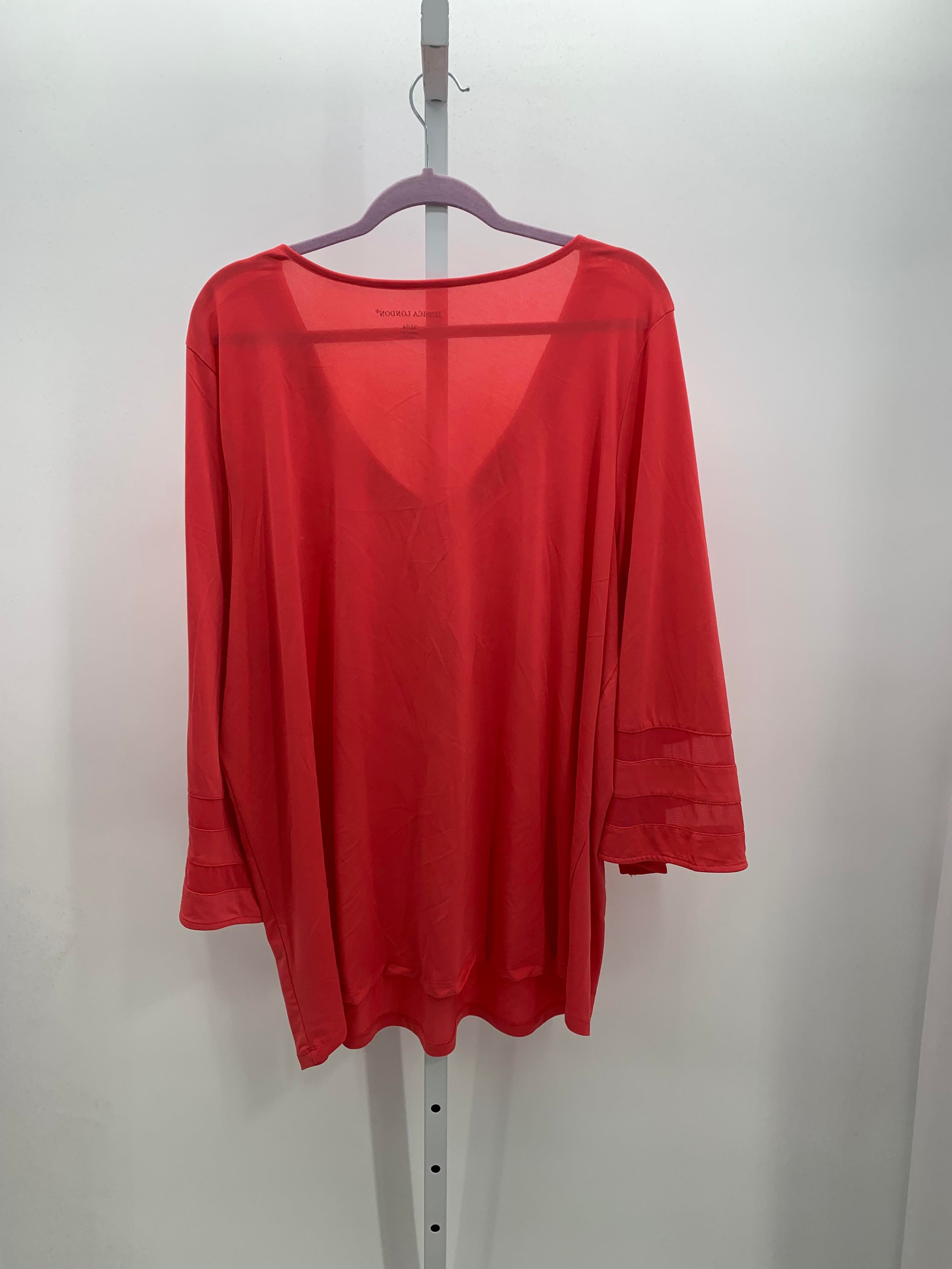 JESSICA LONDON Size 22/24 W Womens Long Sleeve Shirt