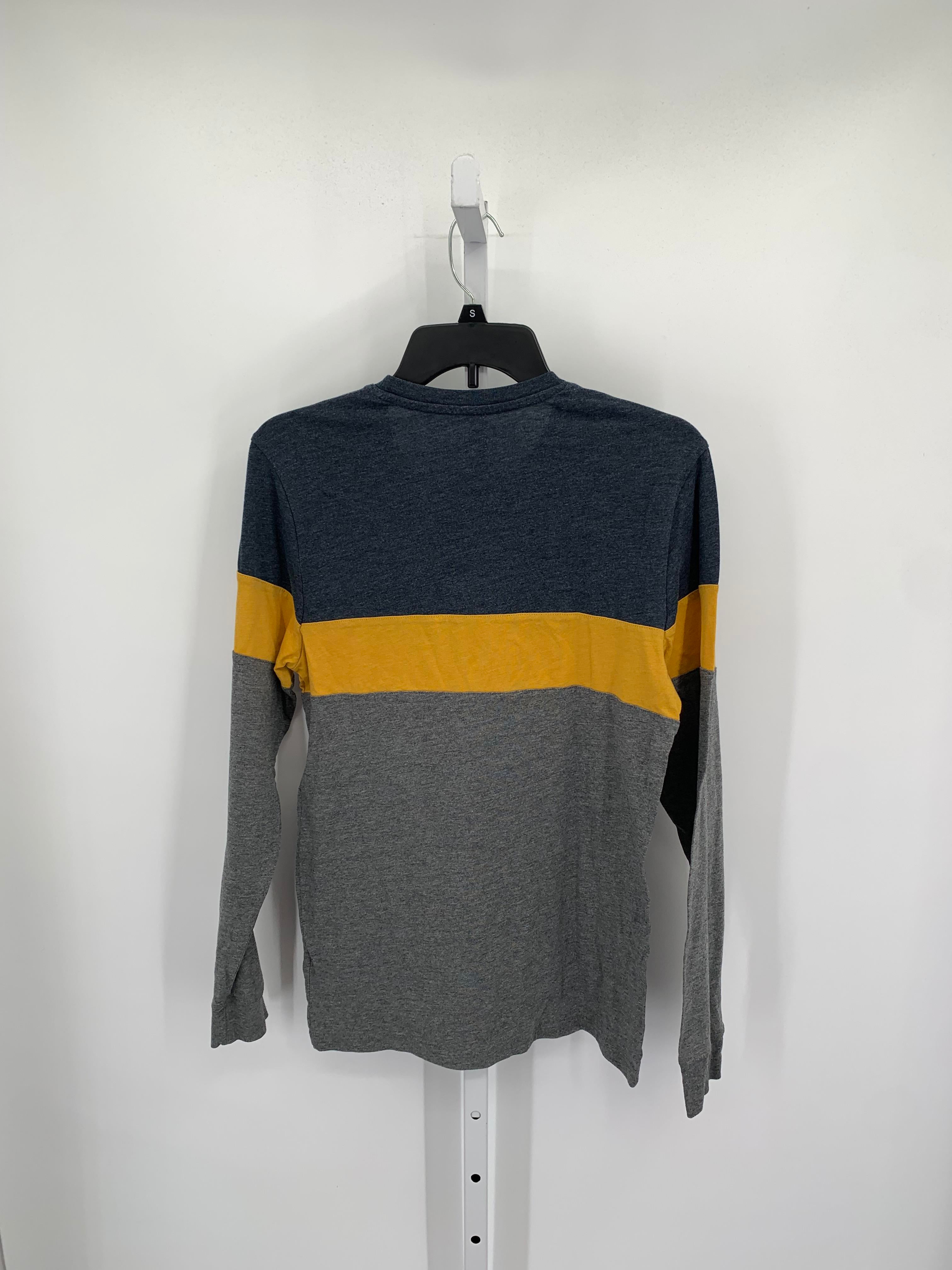 YELLOW GREY KNIT SHIRT