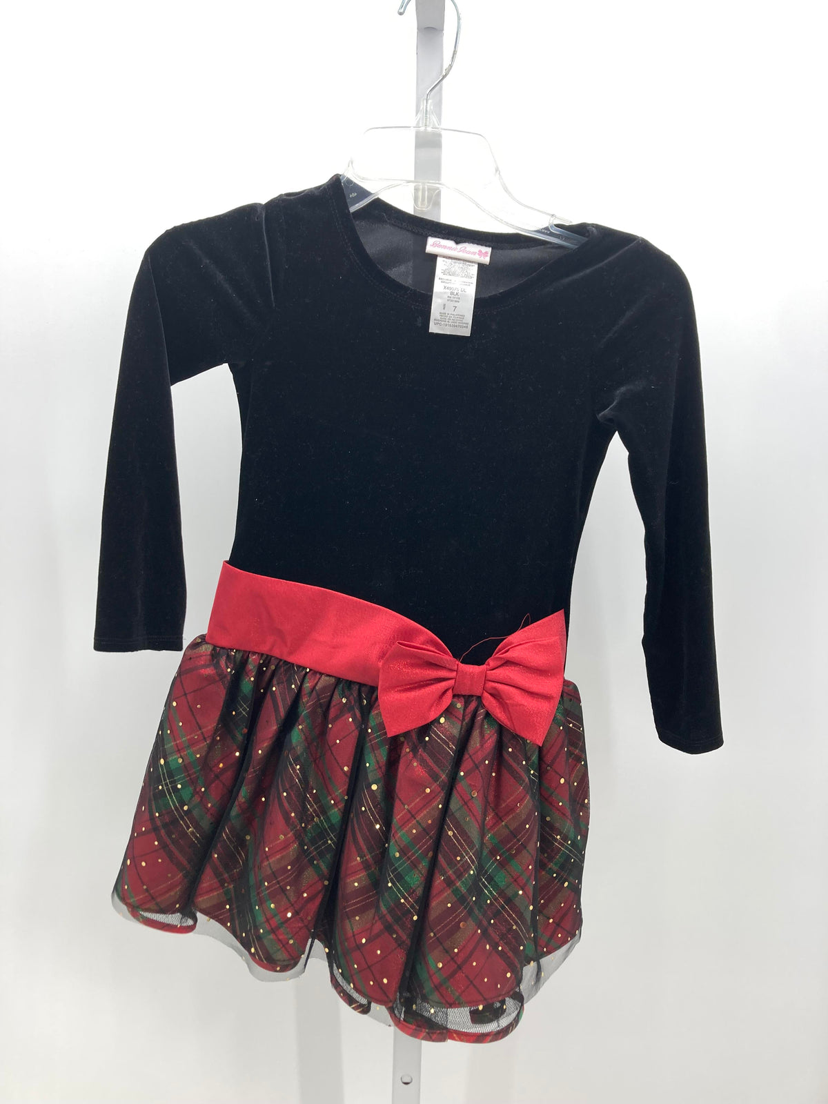 Bonnie Baby Size 7 Girls Long Sleeve Dress