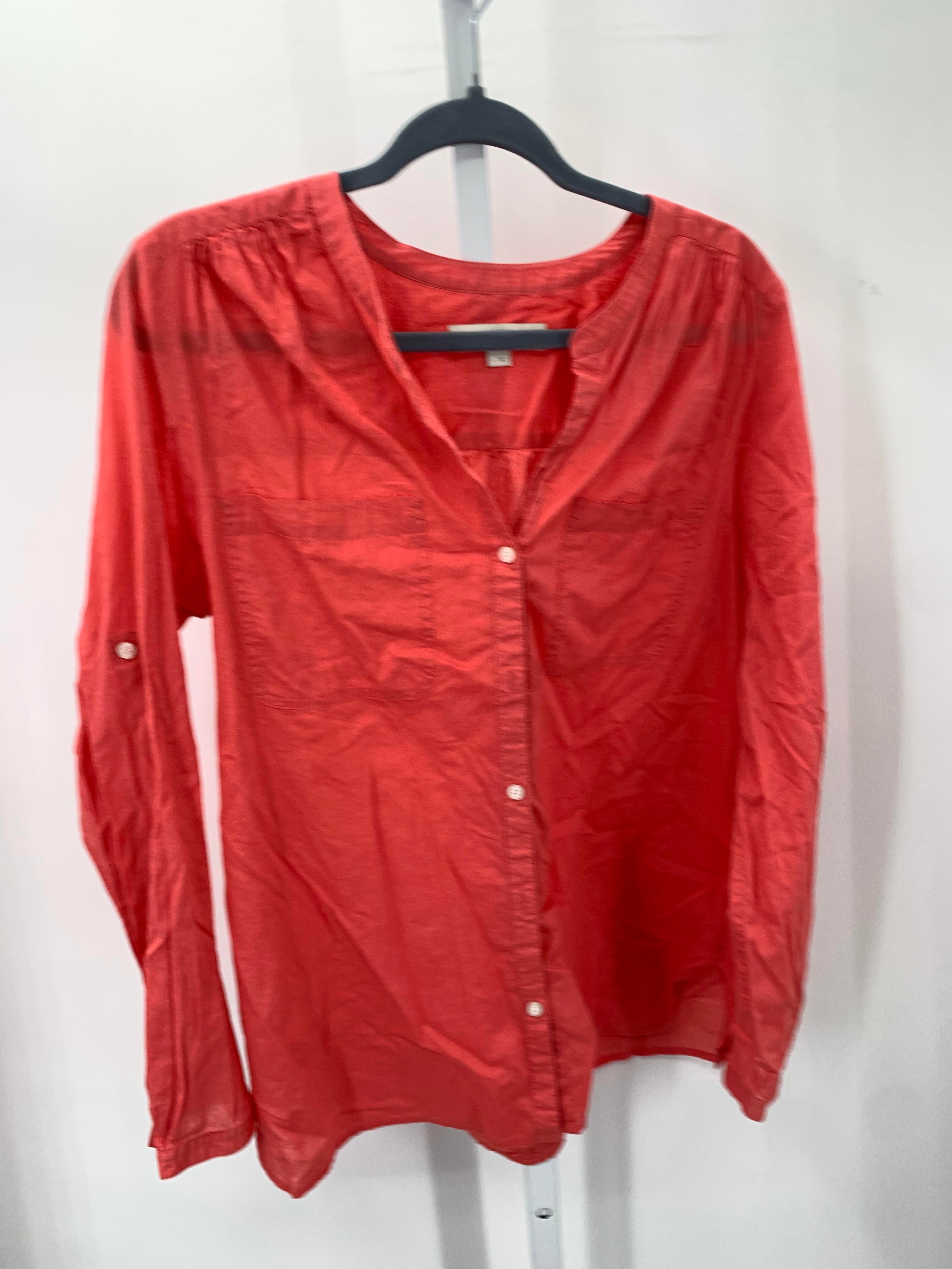 Loft Size Large Misses Long Sleeve Shirt