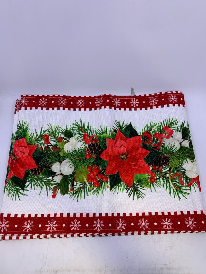 QUILTED POINSETTIA TABLE RUNNER