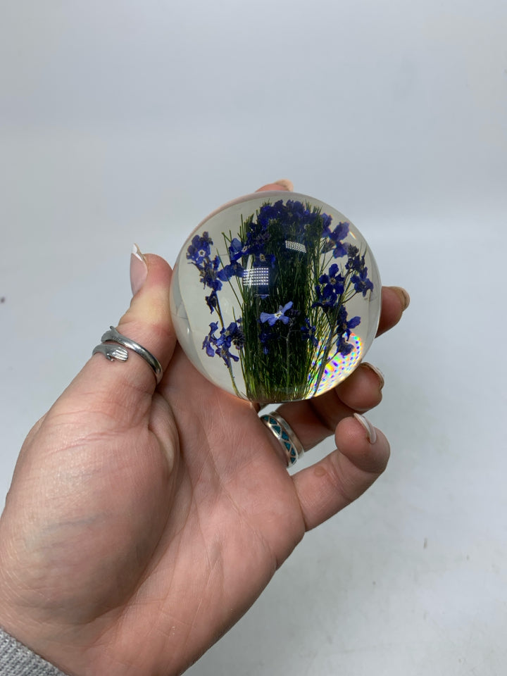 NIB HAFOD GRANGE RESIN FORGET ME NOT PURPLE FLOWERS GREAT BRITAIN.