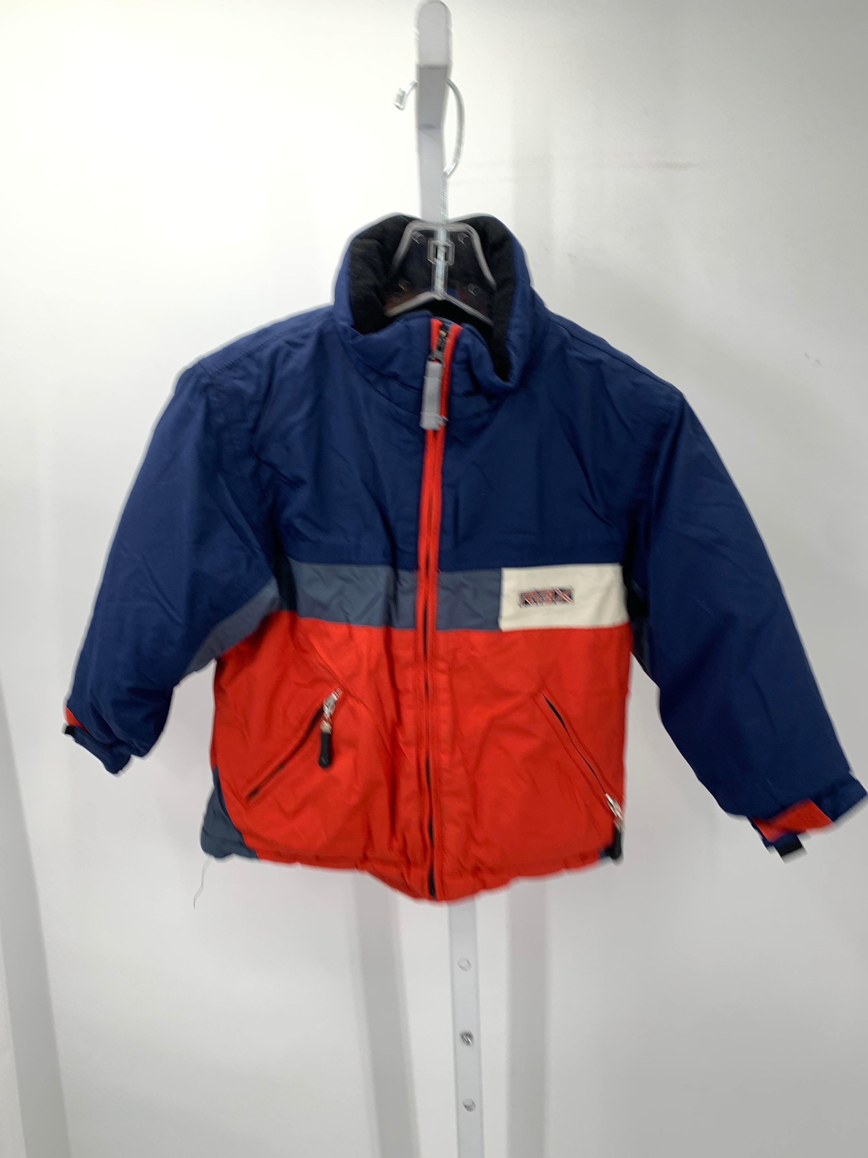 ORANGE ZIP UP JACKET.