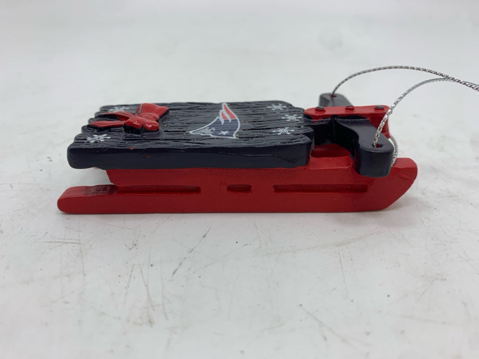 PATRIOTS SLEIGH ORNAMENT.