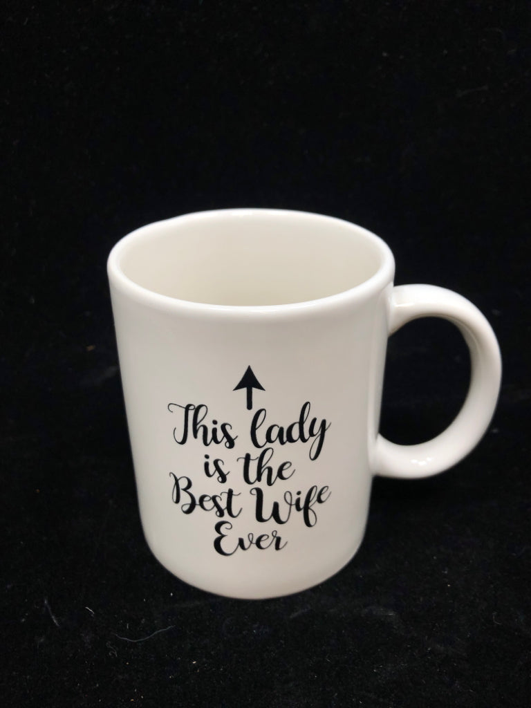 WHITE "THIS LADY" MUG.