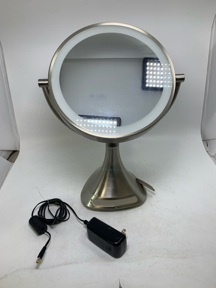 IHOME LED VANITY MIRROR W/ BLUETOOTH.