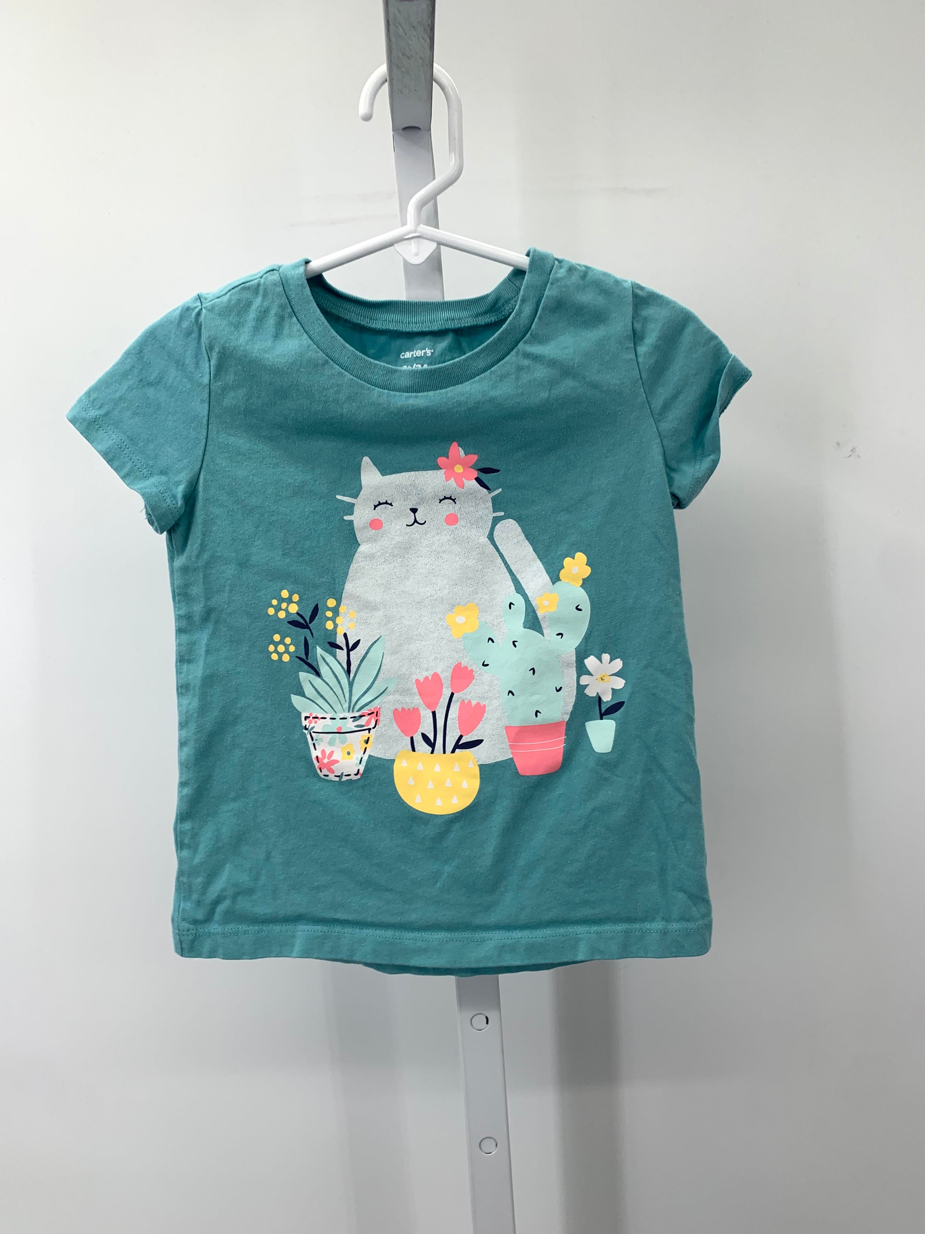 Carters Size 3T Girls Short Sleeve Shirt