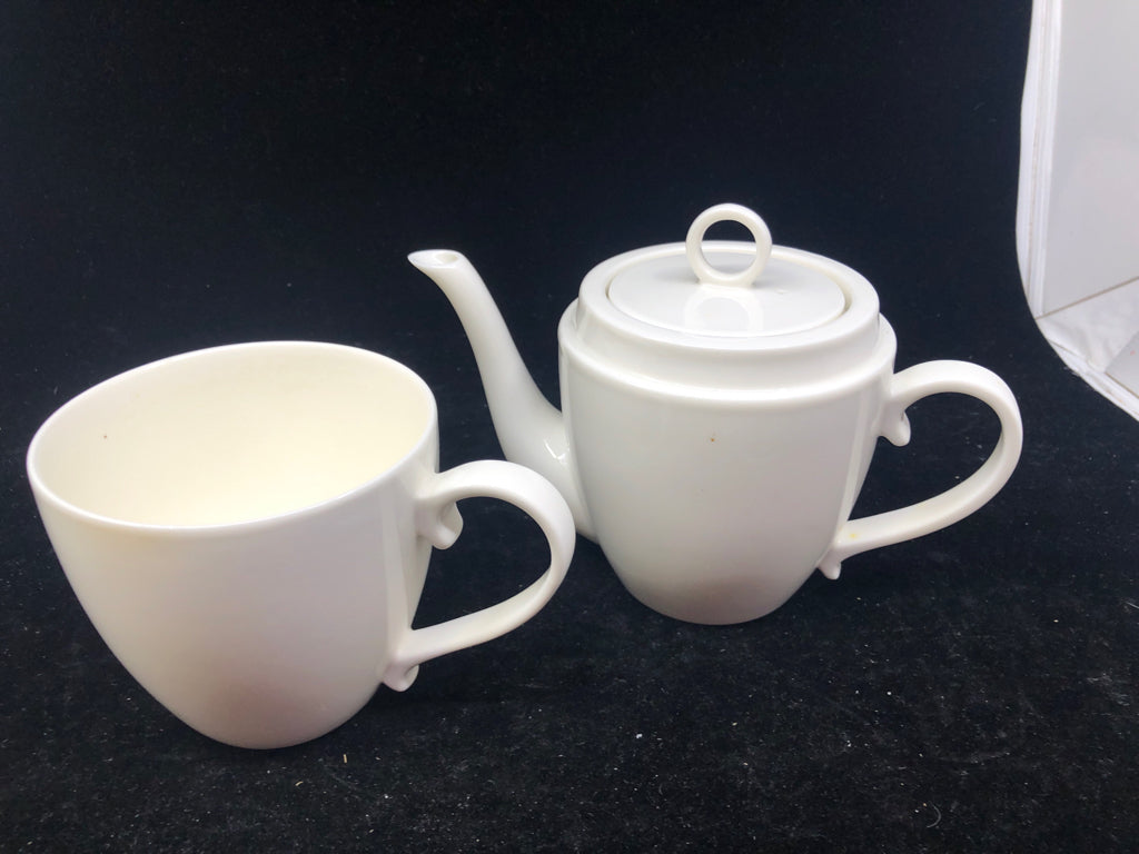2 PC TEA POT/TEACUP TEAVANA.