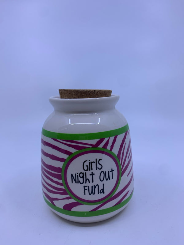 GIRLS NIGHT OUT FUND WITH CORK TOP.