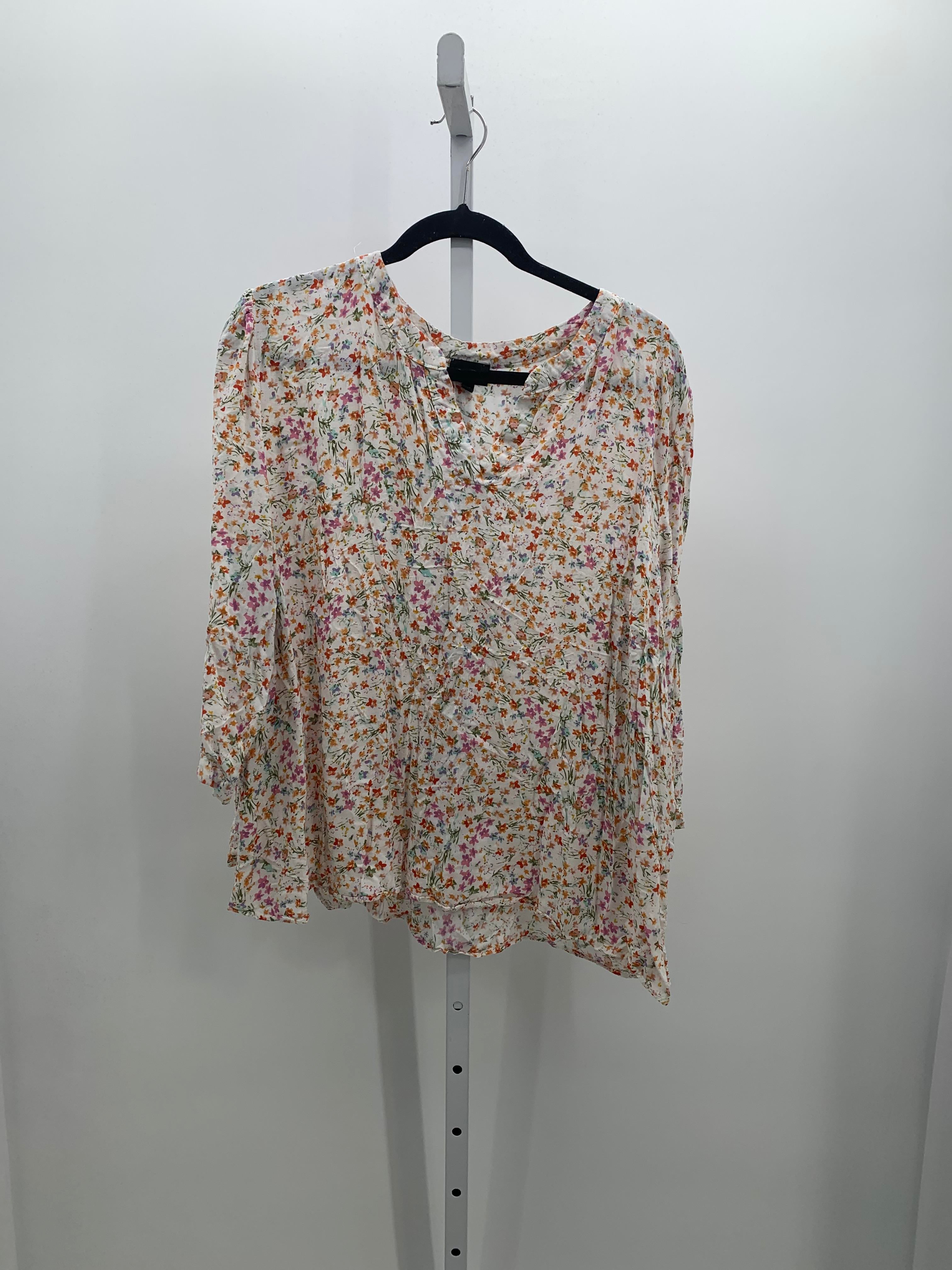 Jones & Co Size 3X Womens 3/4 Sleeve Shirt