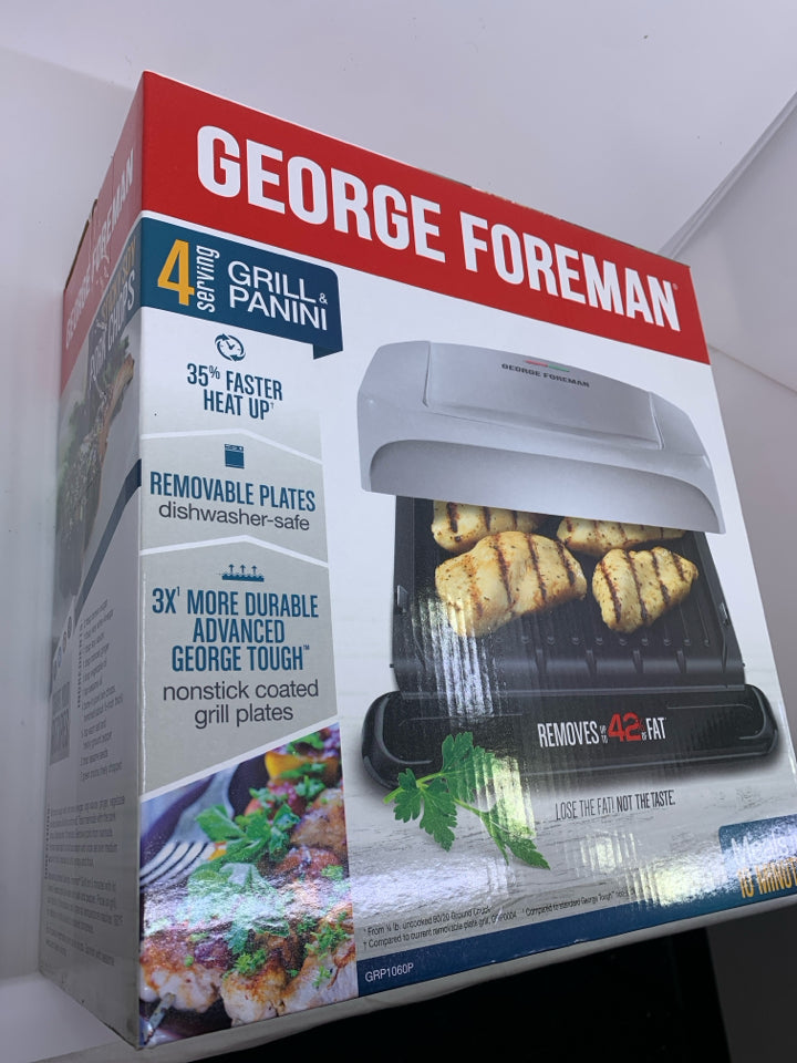 NIB GEORGE FORMAN GRILL & PANINI.
