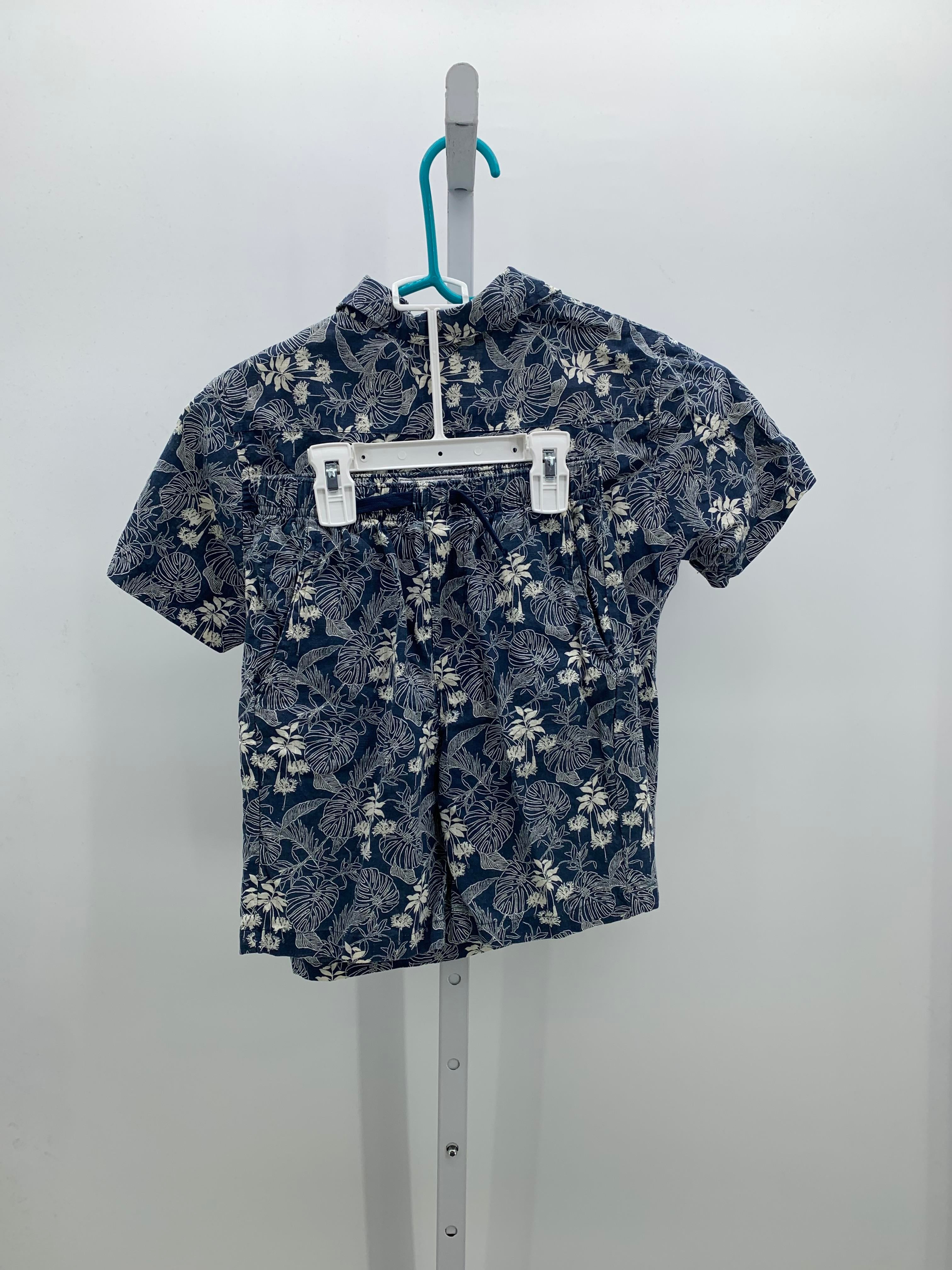 TROPICAL BTN DOWN SHIRT AND SHORTS