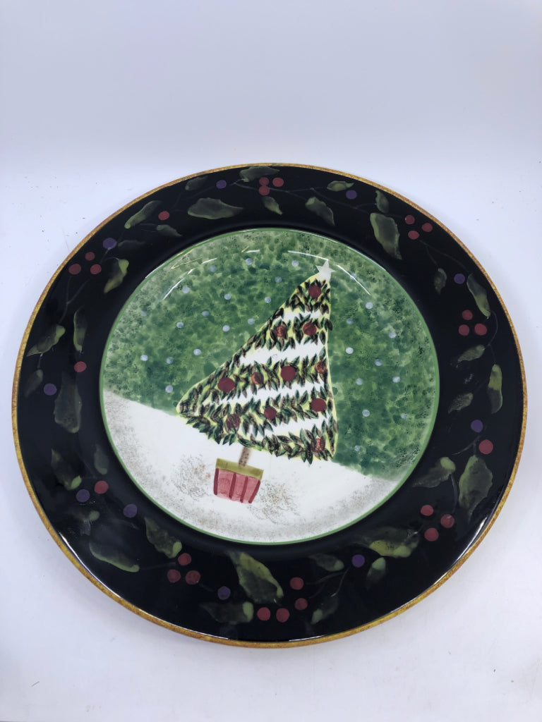 LARGE SHALLOW CHRISTMAS TREE BOWL.