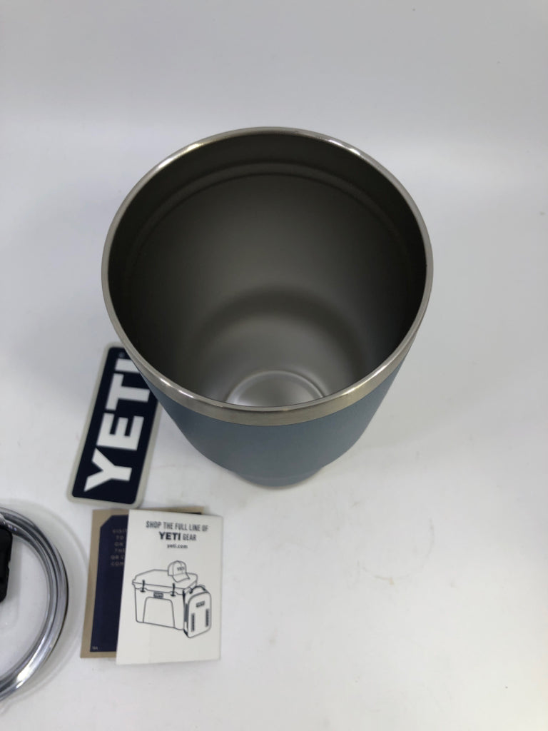 BLUE CUSTOM LOGO "ASAP" YETI TUMBLER.