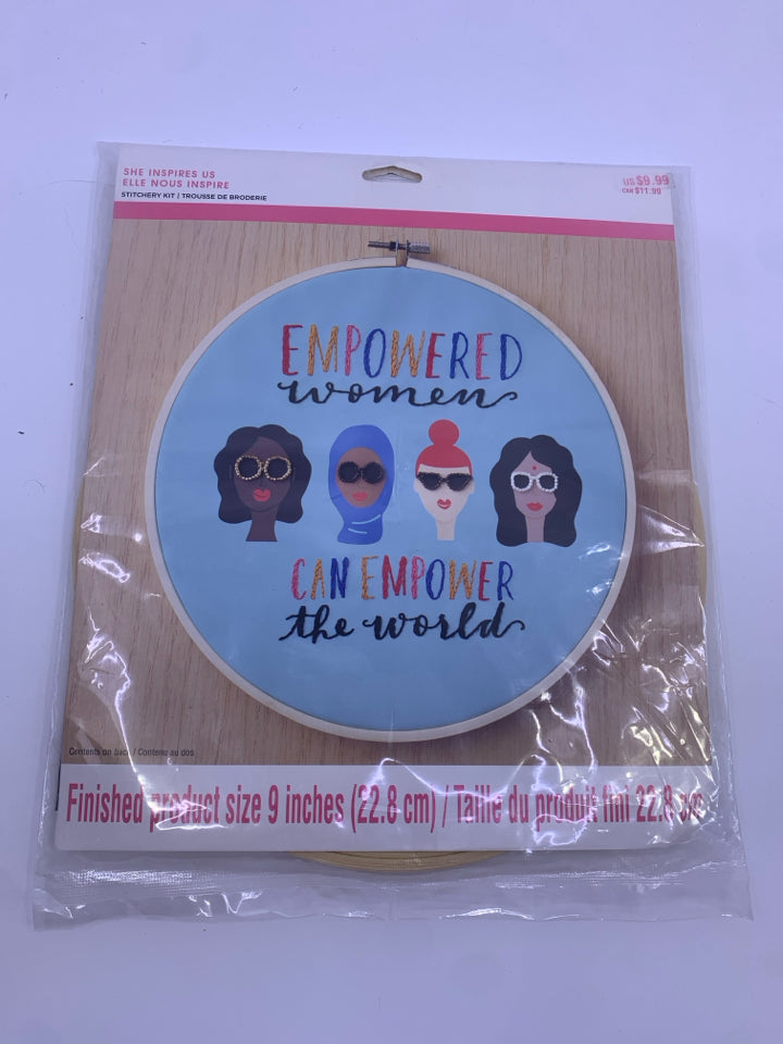 NIP EMPOWERED WOMEN CROSS STITCH.