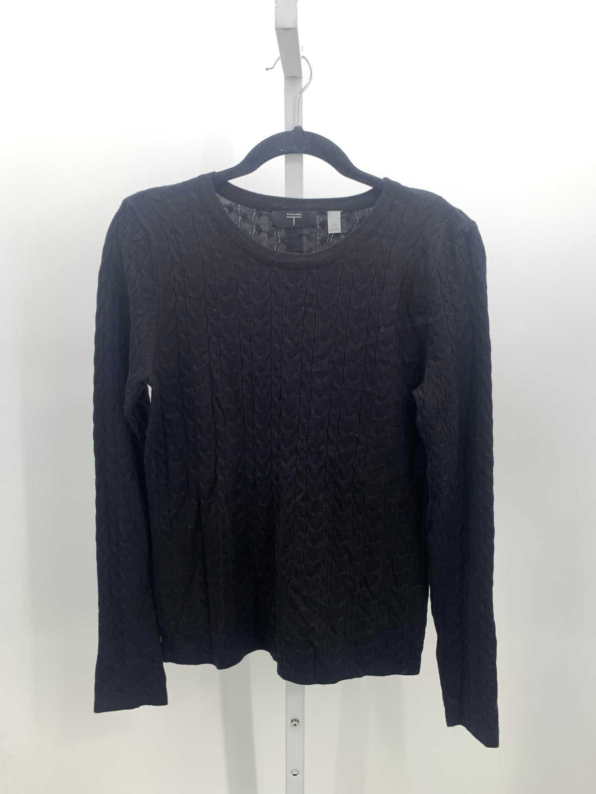 Tahari Size Large Misses Long Slv Sweater