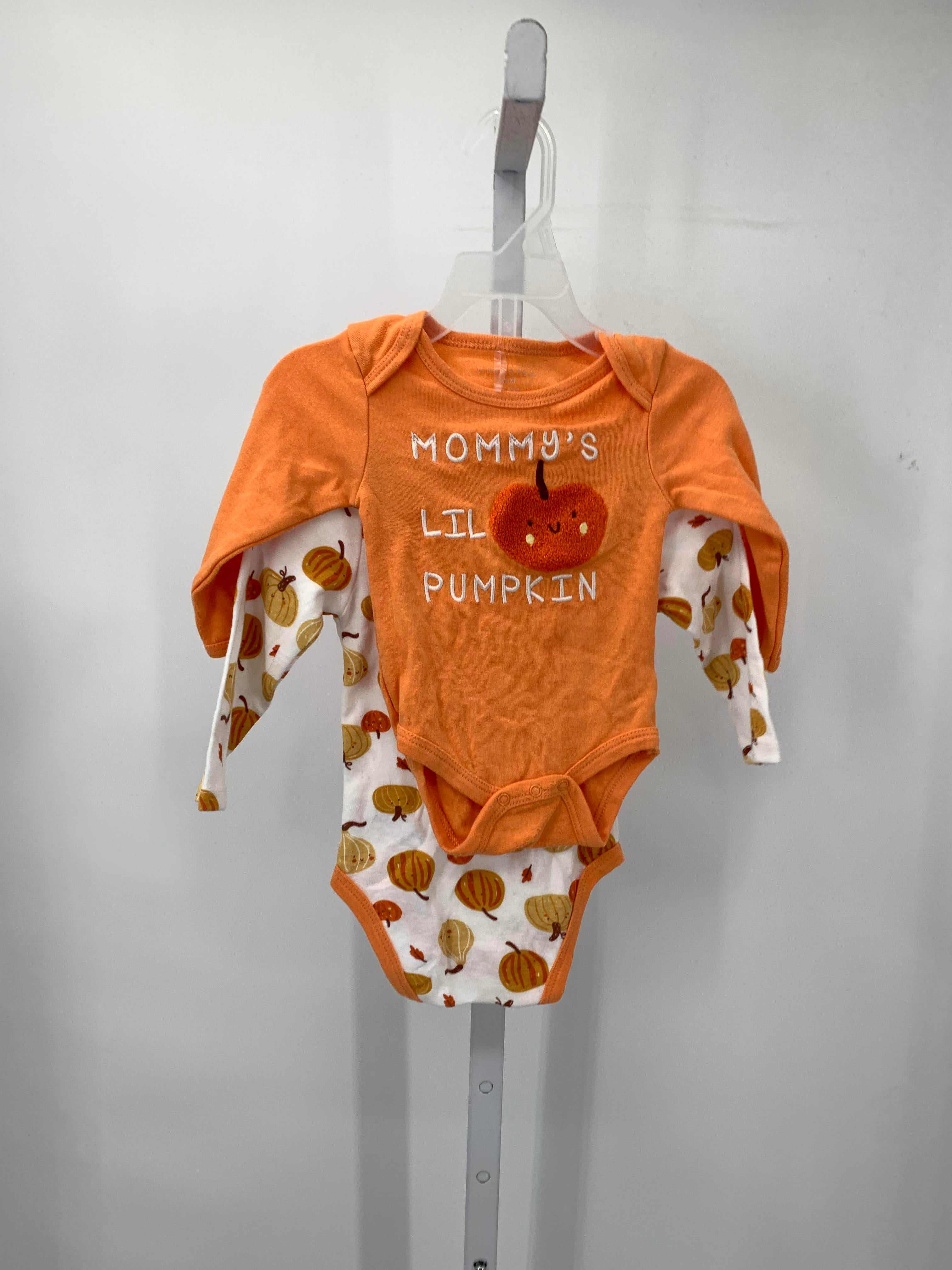 TWO LONG SLV BODY SUITS PUMPKINS