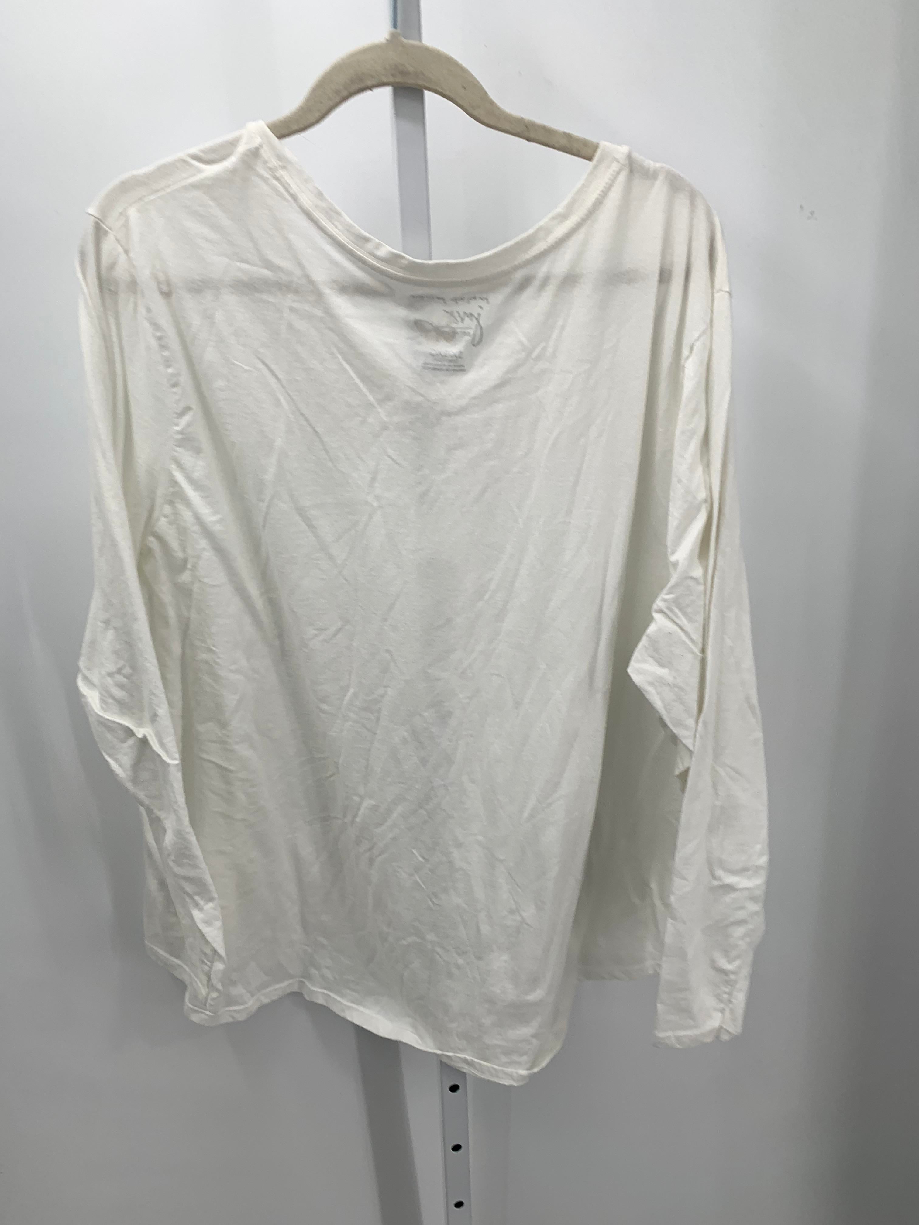 Just My Size Size 5X Womens Long Sleeve Shirt