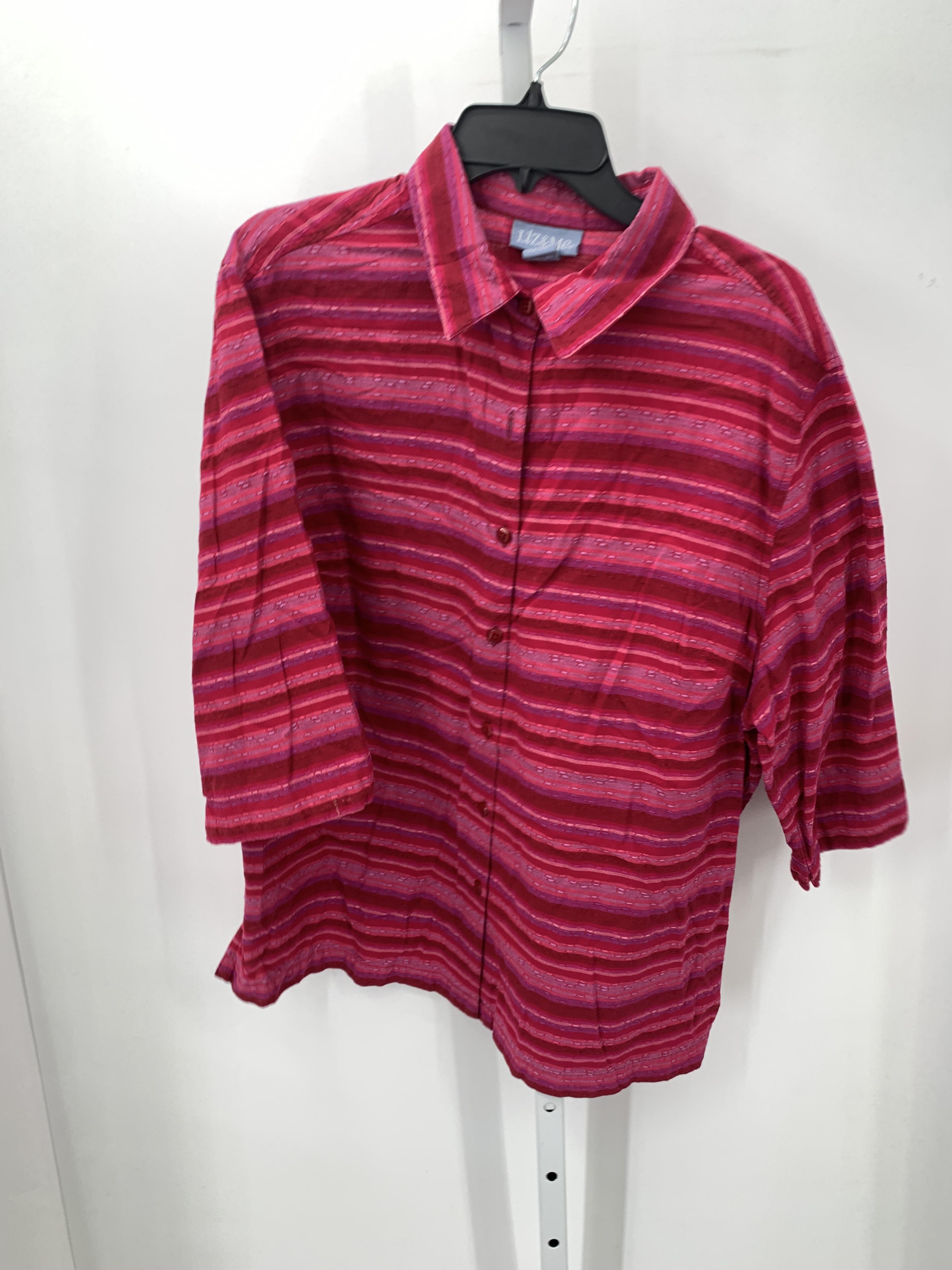 Size 1X Womens 3/4 Sleeve Shirt