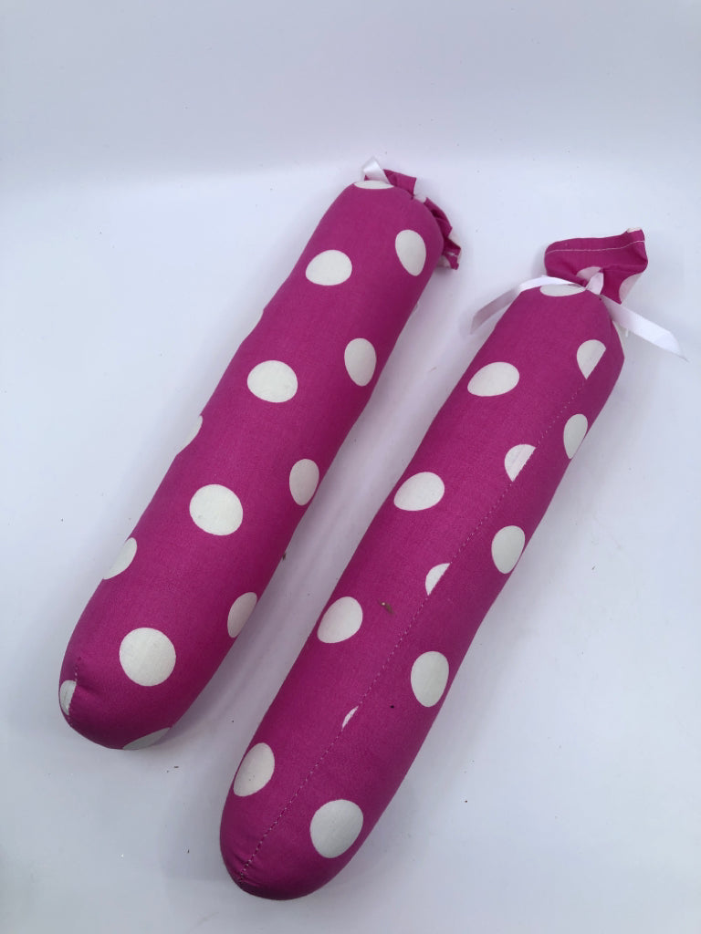 2 PINK POLKA DOT BOOT INSERTS.