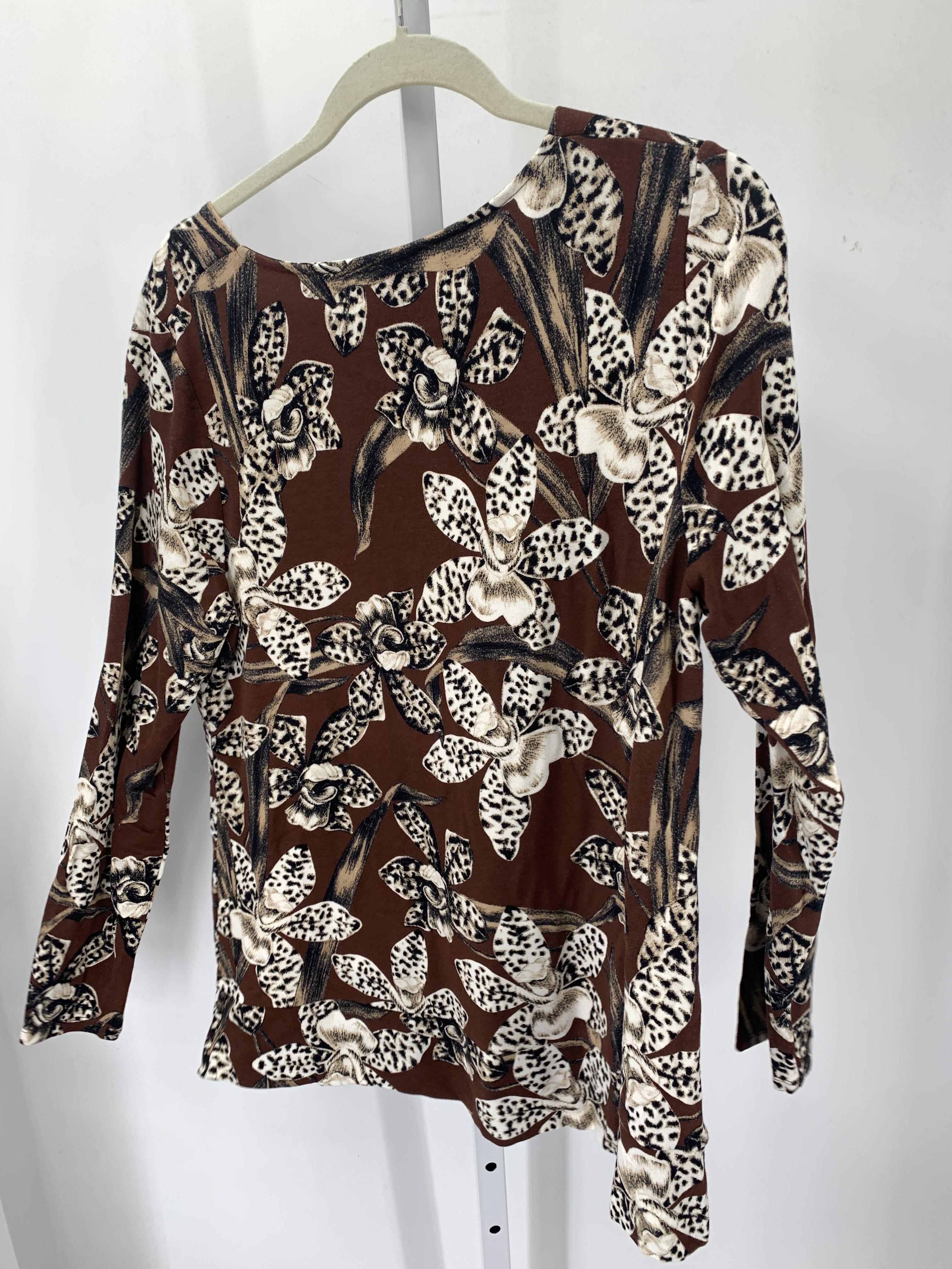 Chico's Size Small Misses Long Sleeve Shirt