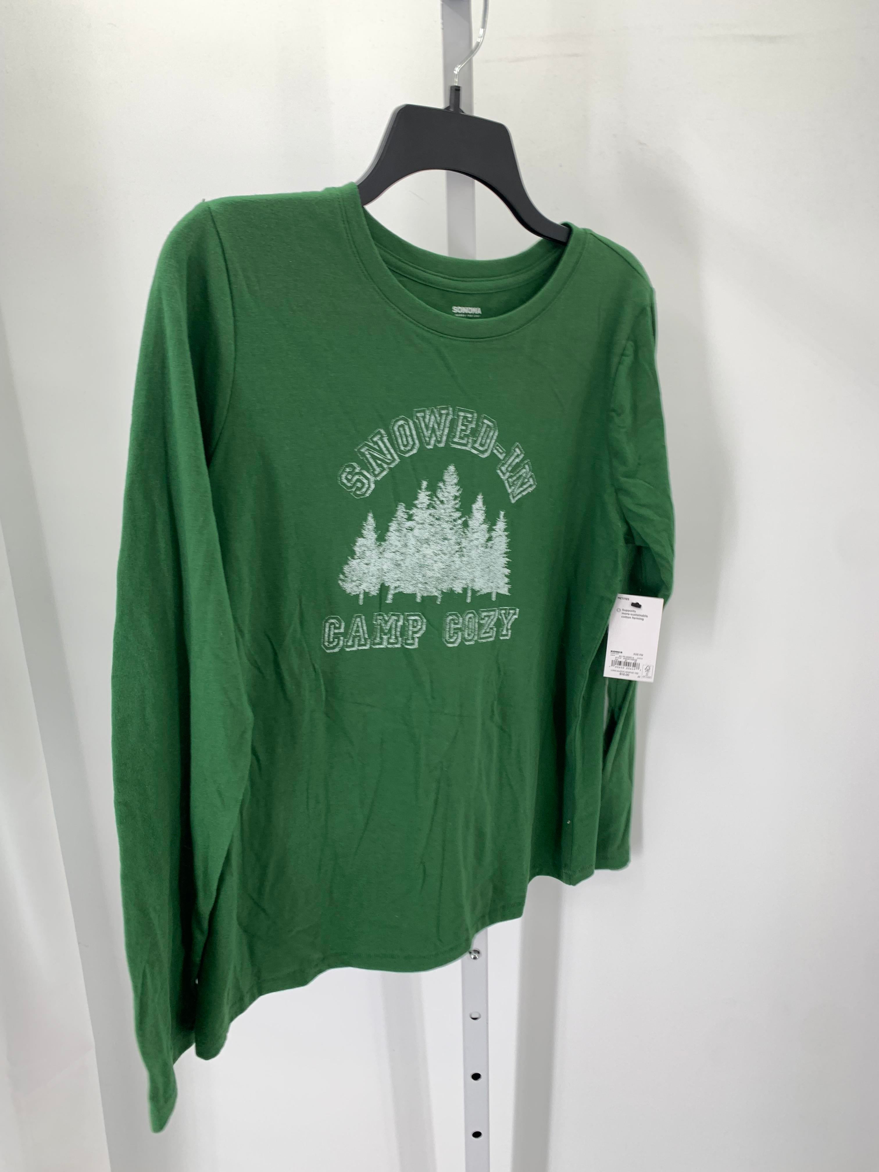 Sonoma Size Medium Petite Petite Long Sleeve Shirt