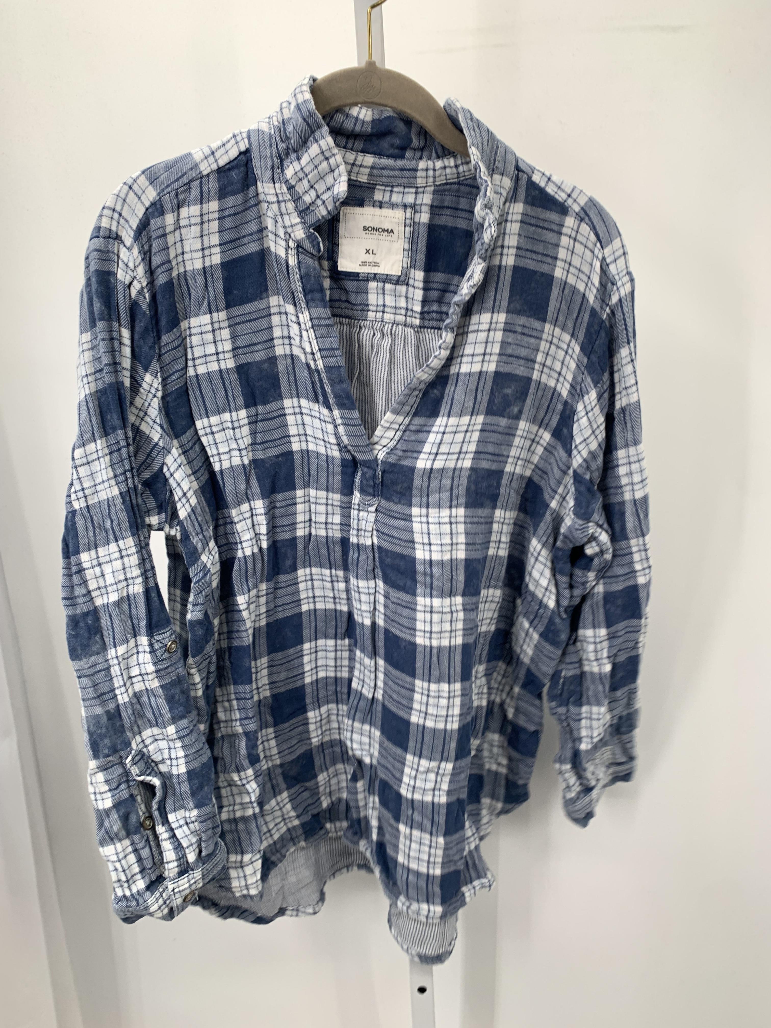 Sonoma Size Extra Large Misses Long Sleeve Shirt