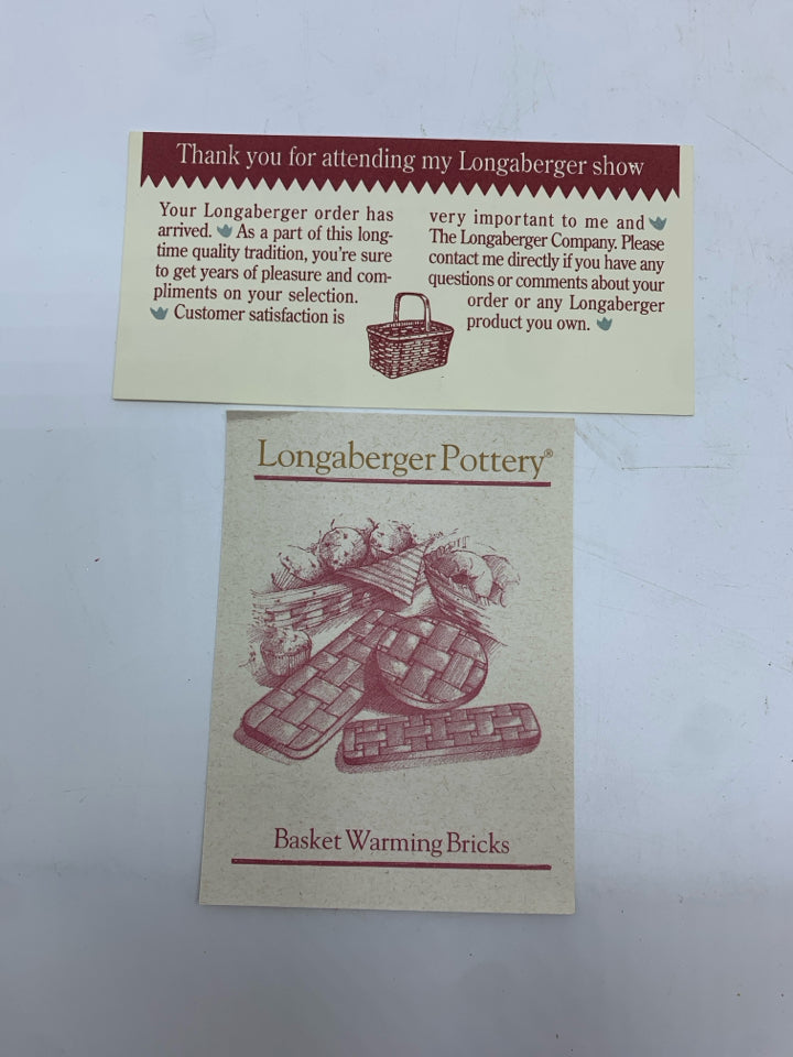 NIB BREAD BASKET BRICK.