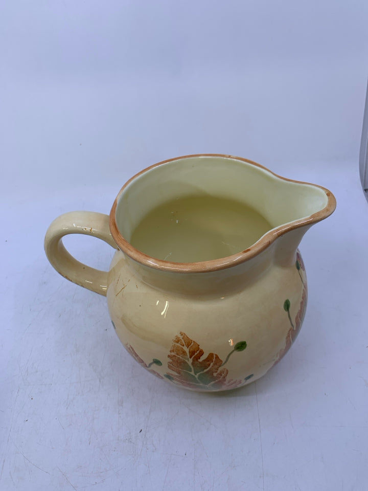 FALL LEAVES PITCHER.