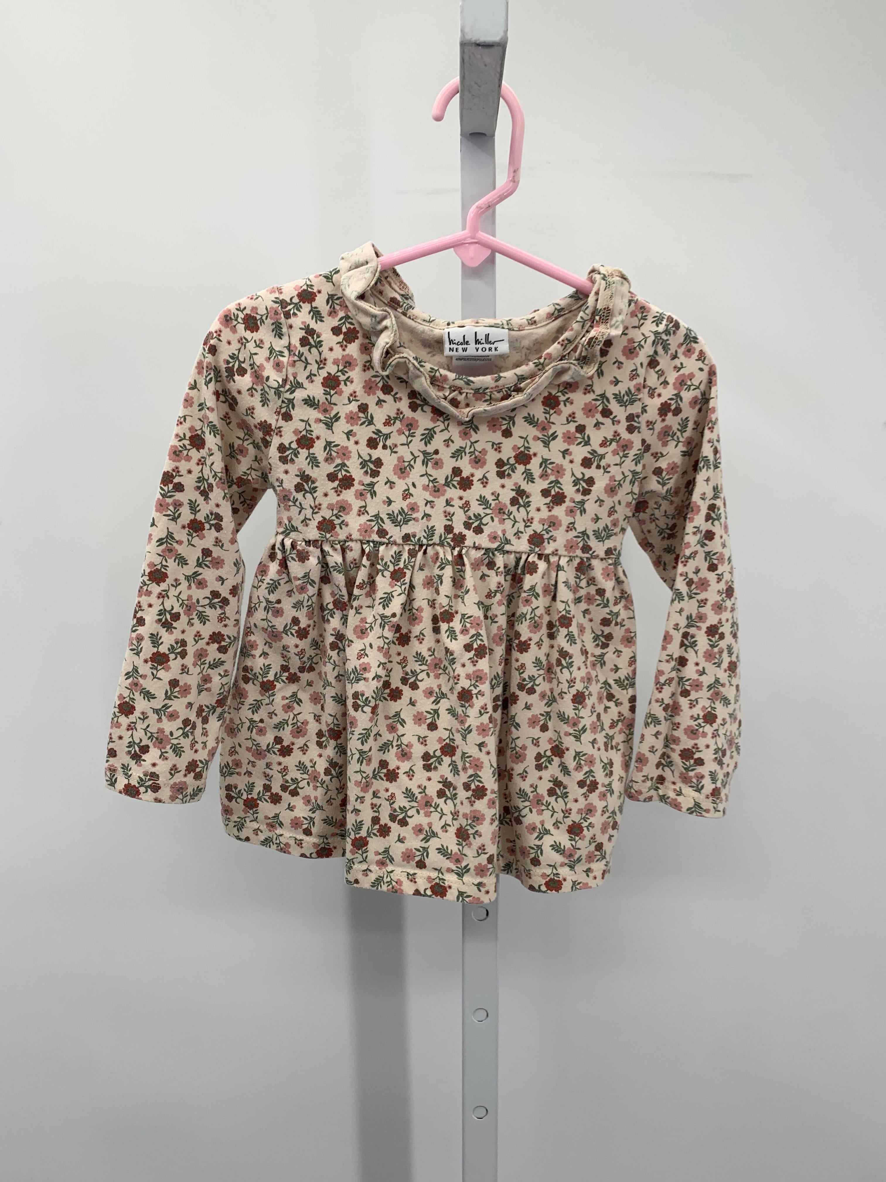 Nicole Miller Size 3T Girls Long Sleeve Shirt