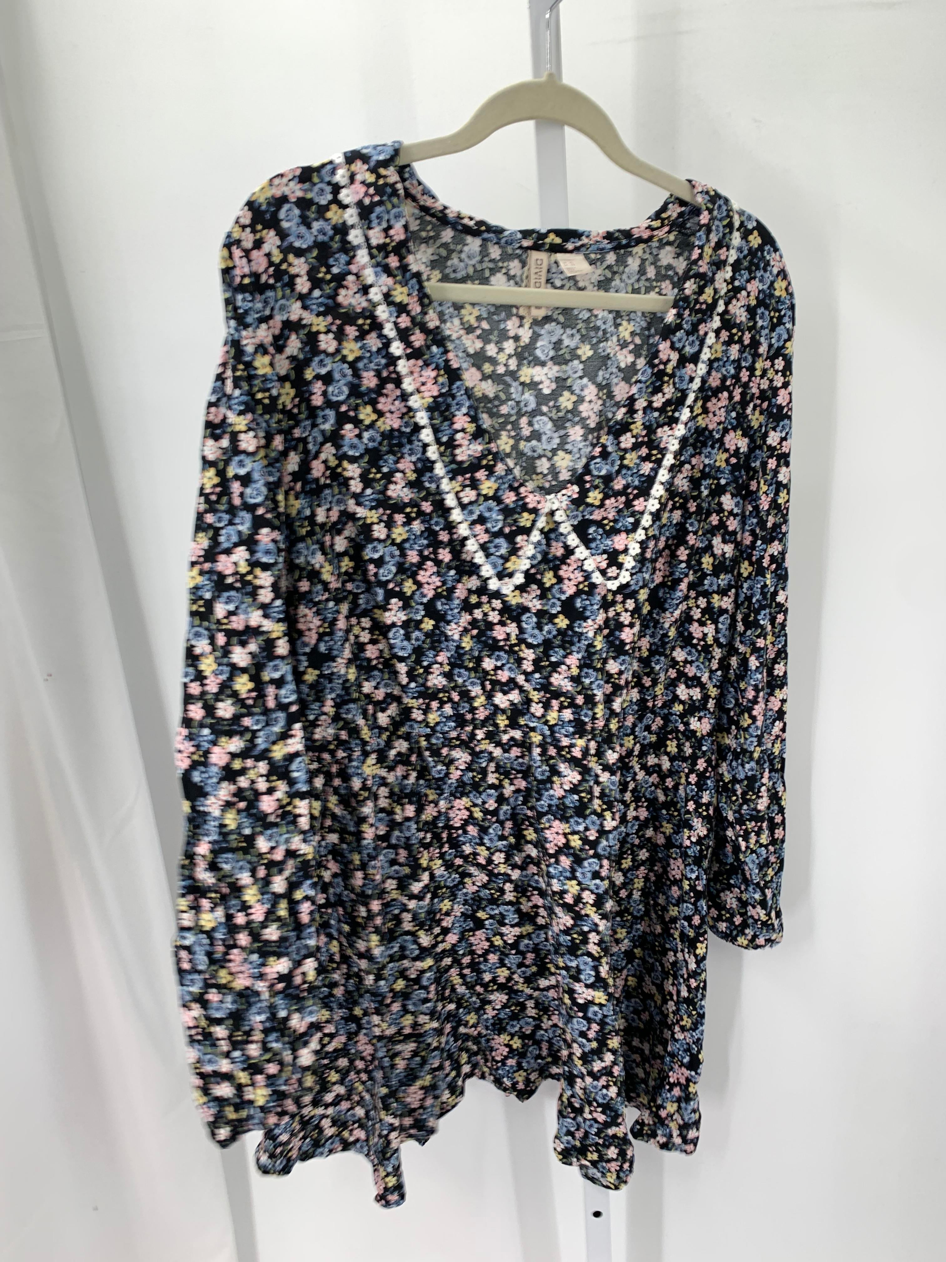 Divided Size Extra Large Juniors Long Sleeve Dress