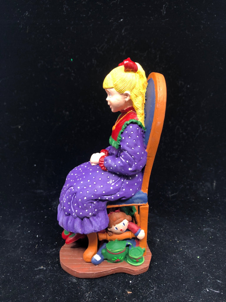 DEPARTMENT 56 NATALIE IN ROCKING CHAIR.